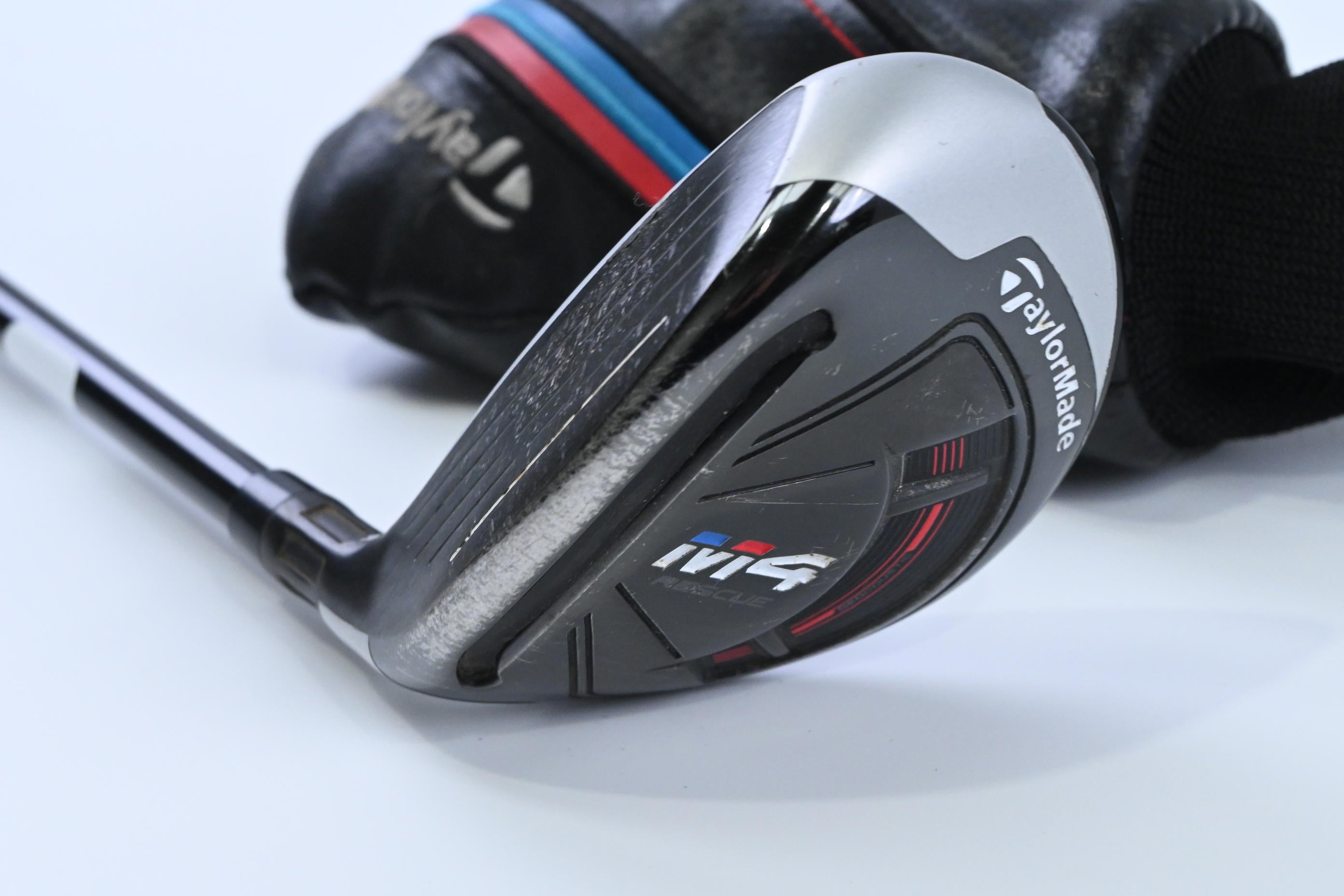 Left Hand Taylormade M4 #4 Hybrid / 22 Degree / Regular Flex Atmos Red 6
