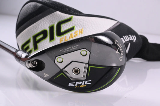 Left Hand Callaway Epic Flash #4 Hybrid / 21 Degree / Regular Flex Tensei White