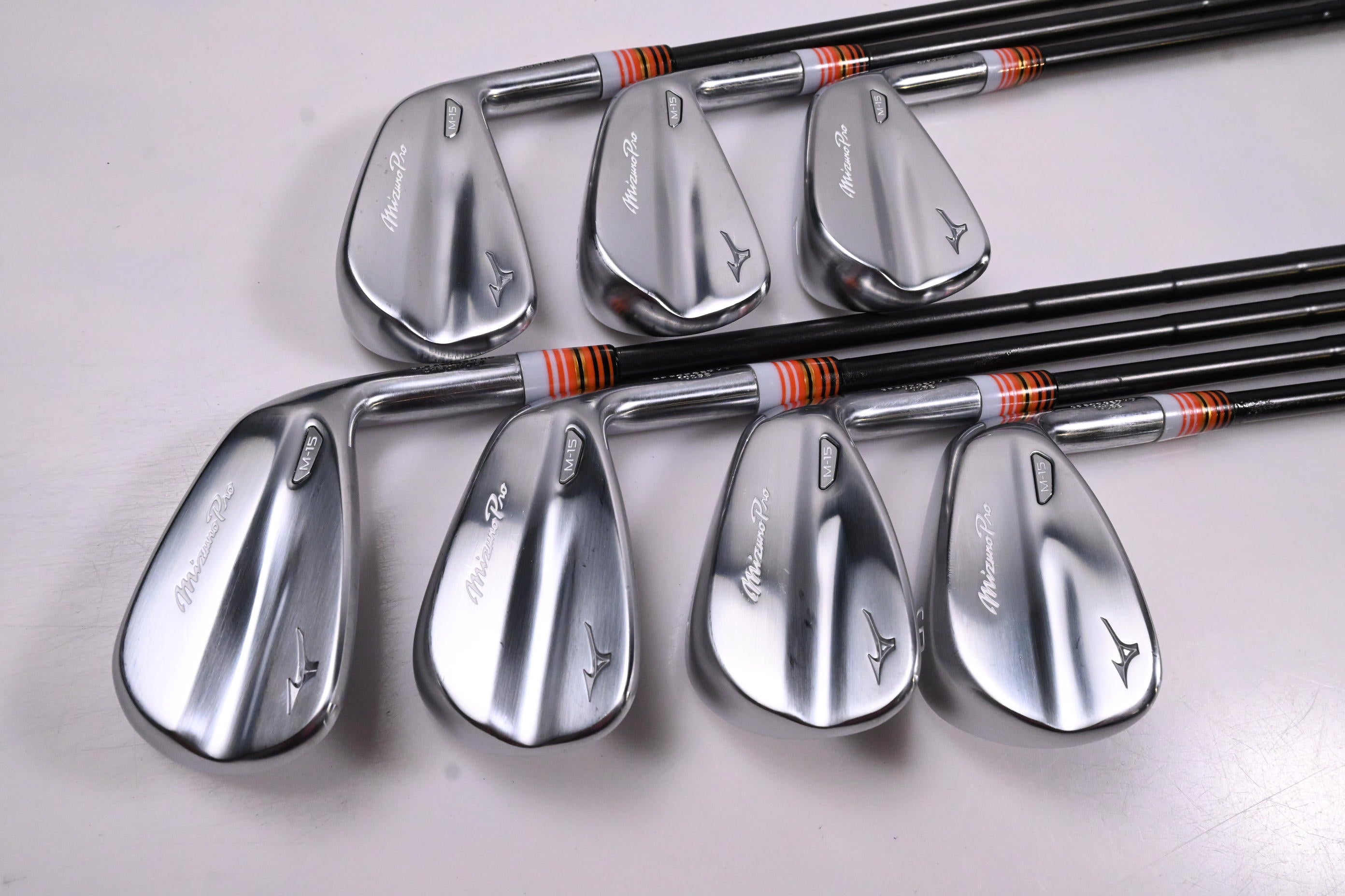 Mizuno Pro M-15 Irons / 5-PW+GW / Stiff Flex Dynamic Gold Mid 115 S400 Shafts