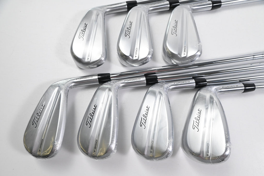 Titleist T350 2025 Irons / 5-PW+GW / Stiff Flex AMT Red Shafts