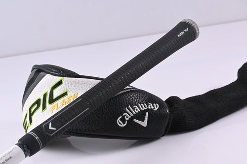 Left Hand Callaway Epic Flash #4 Hybrid / 21 Degree / Regular Flex Tensei White