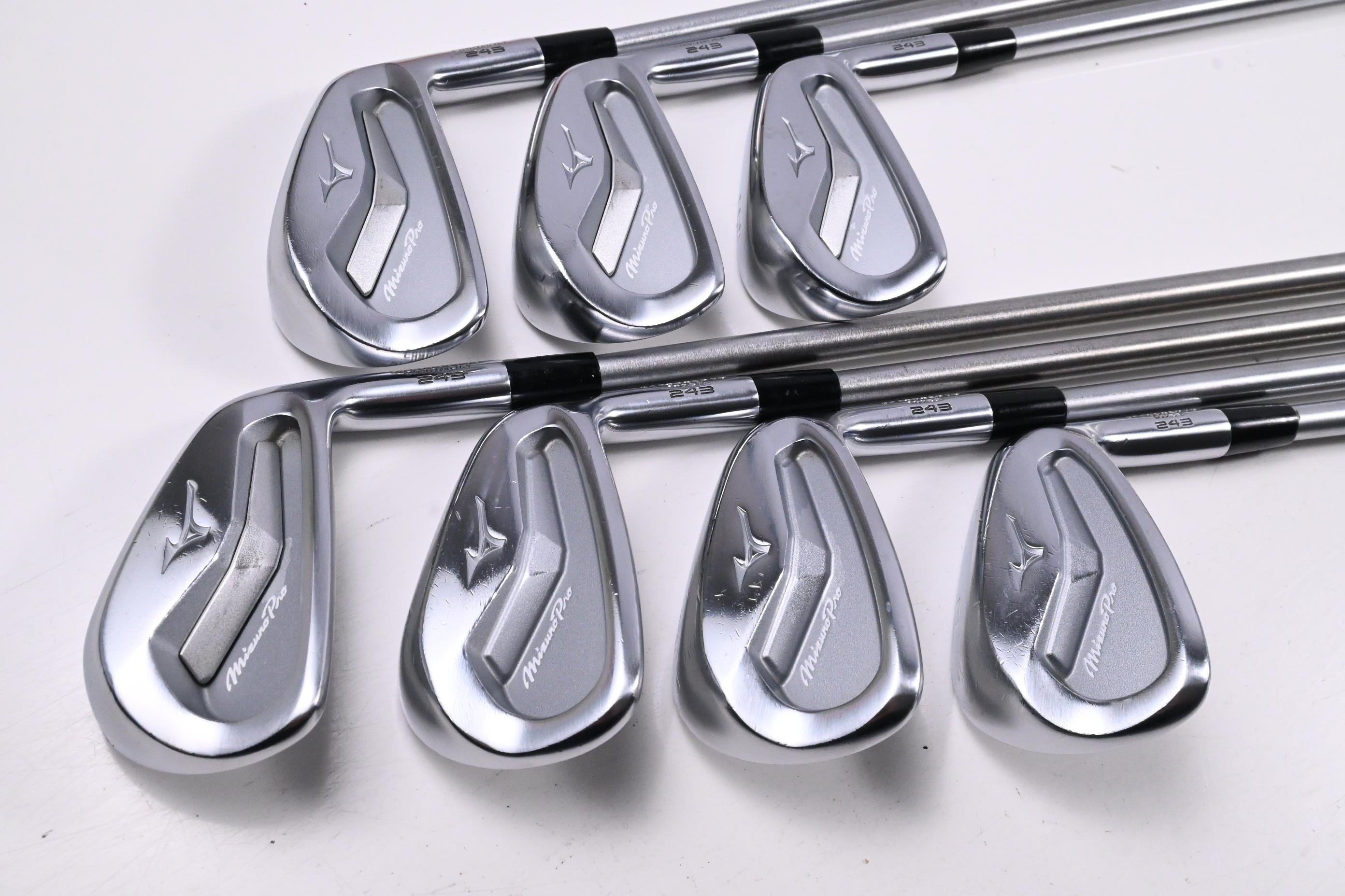 Mizuno Pro 243 Irons / 4-PW / X-Flex KBS Tour C-Taper 130 Shafts