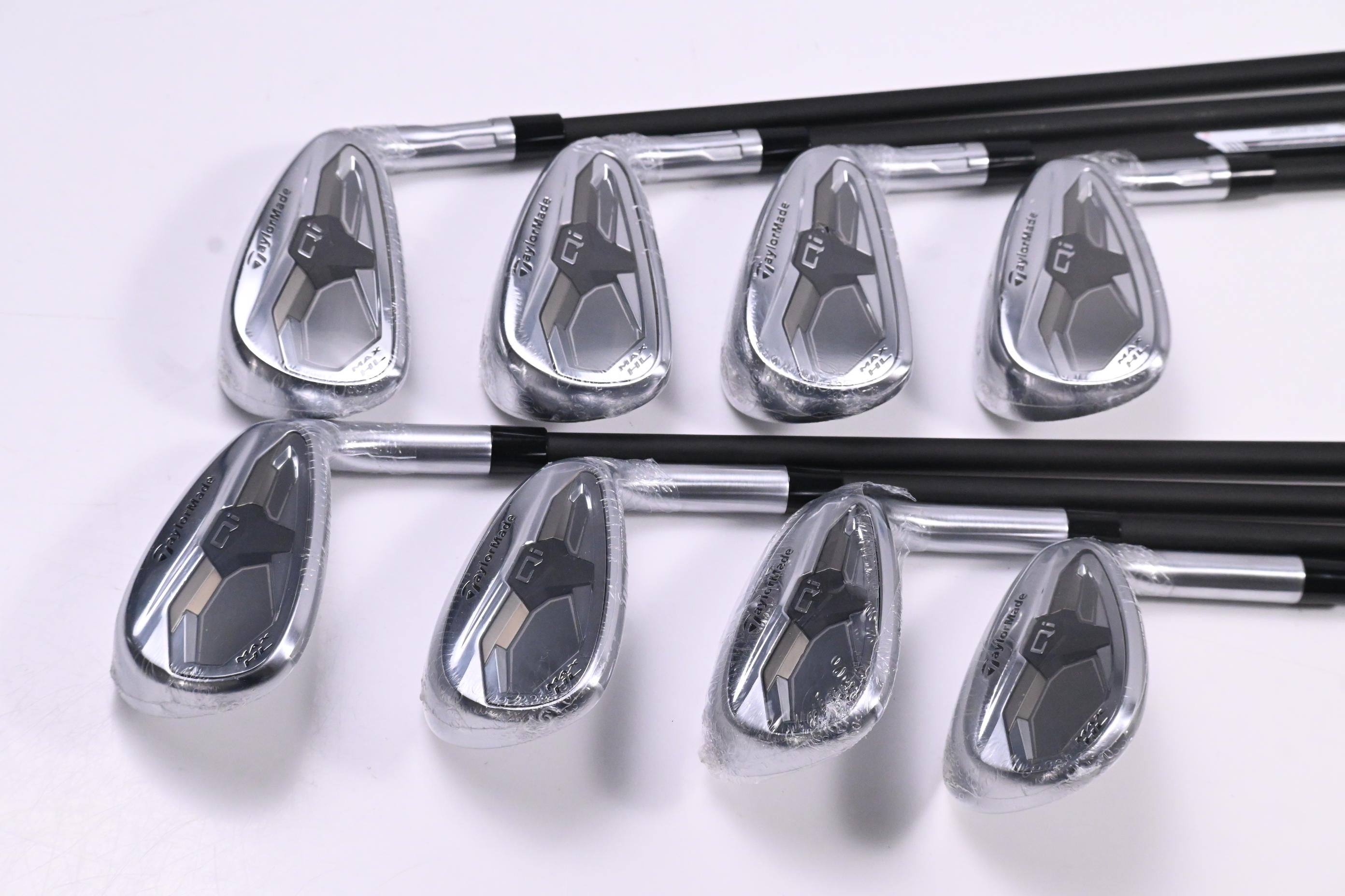 Taylormade Qi Max HL Irons / 5-PW+AW+SW / Regular Flex KBS MAX HL 50 Shafts