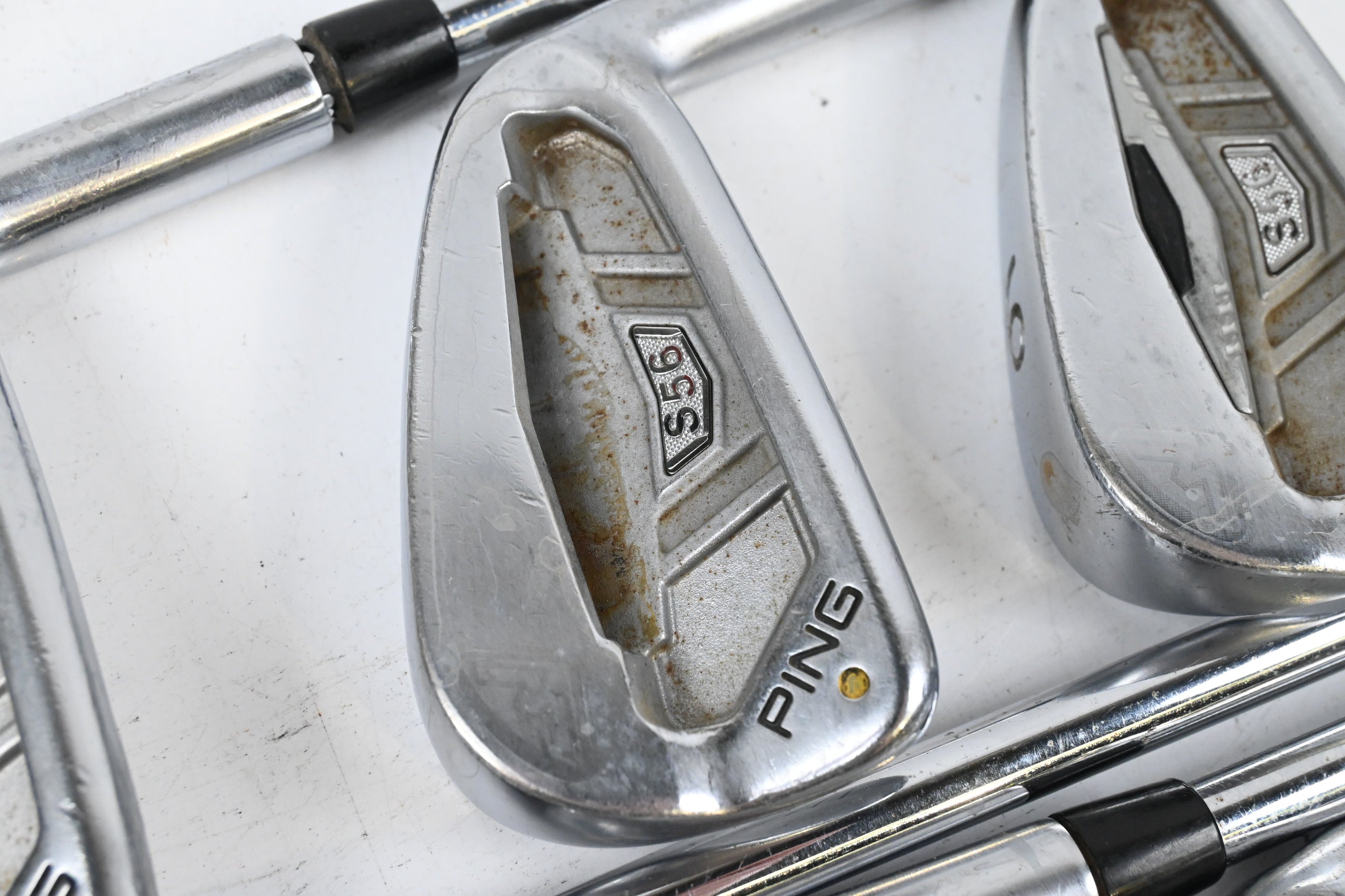 Ping S56 Irons / Yellow Dot / 4-PW / Stiff Flex KBS Tour 120 Shafts