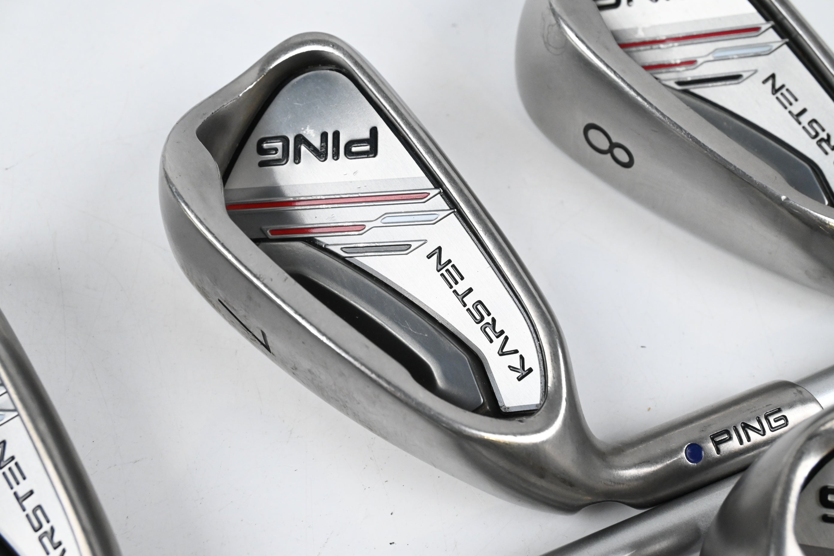 Left Hand Ping Karsten 2014 Irons / 6-PW+GW+SW / Purple Dot / Senior Flex KS401