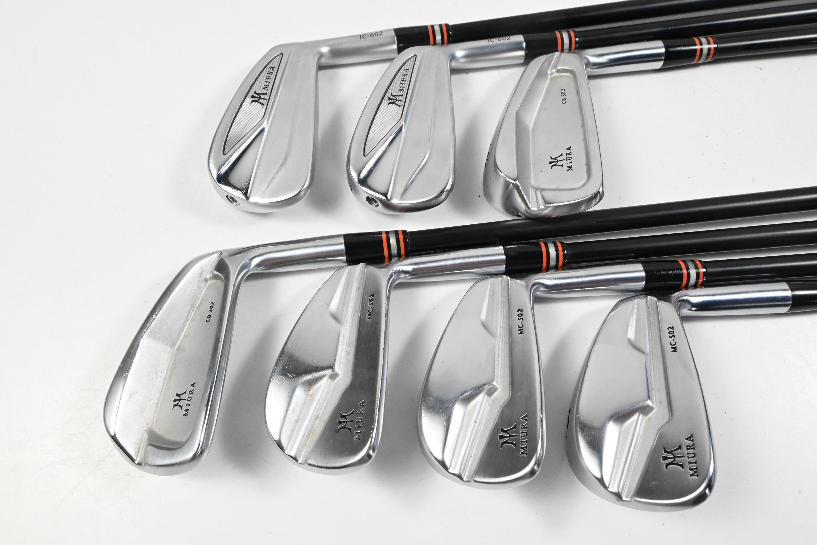 Miura CB-302/MC-502/IC-602 Combo Irons / 4-PW / Stiff Flex Fujikura Axiom 105