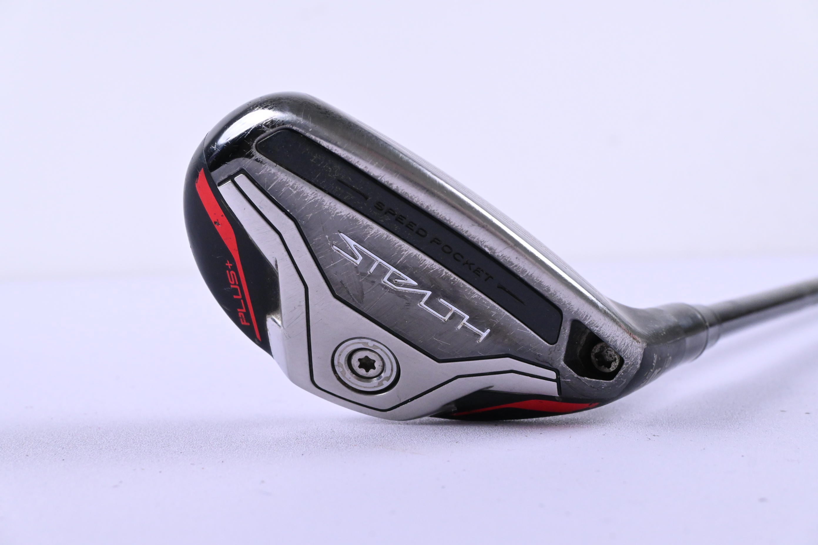 Taylormade Stealth Plus #3 Hybrid / 19.5 Degree / Stiff Flex Smoke Red RDX Shaft