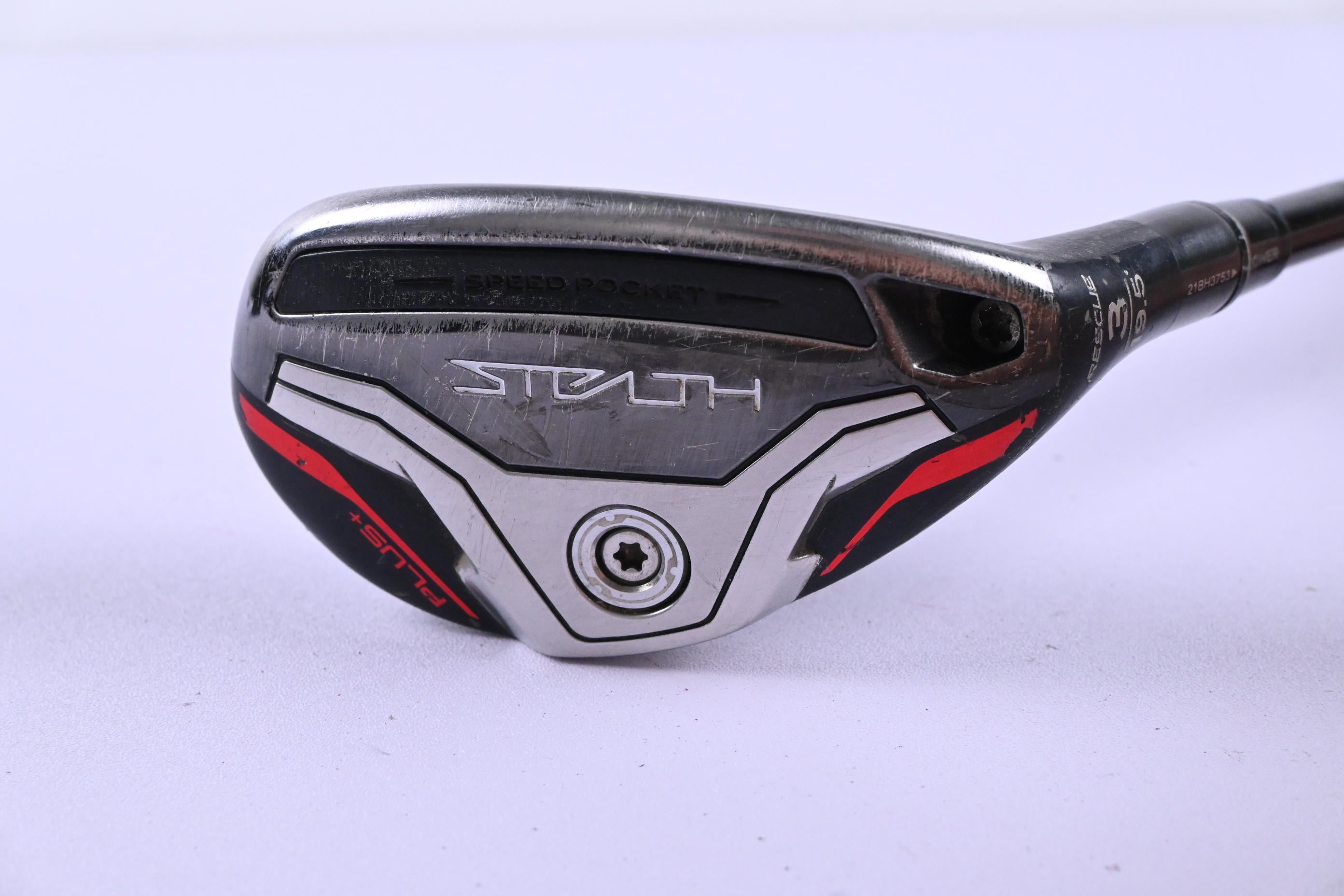 Taylormade Stealth Plus #3 Hybrid / 19.5 Degree / Stiff Flex Smoke Red RDX Shaft