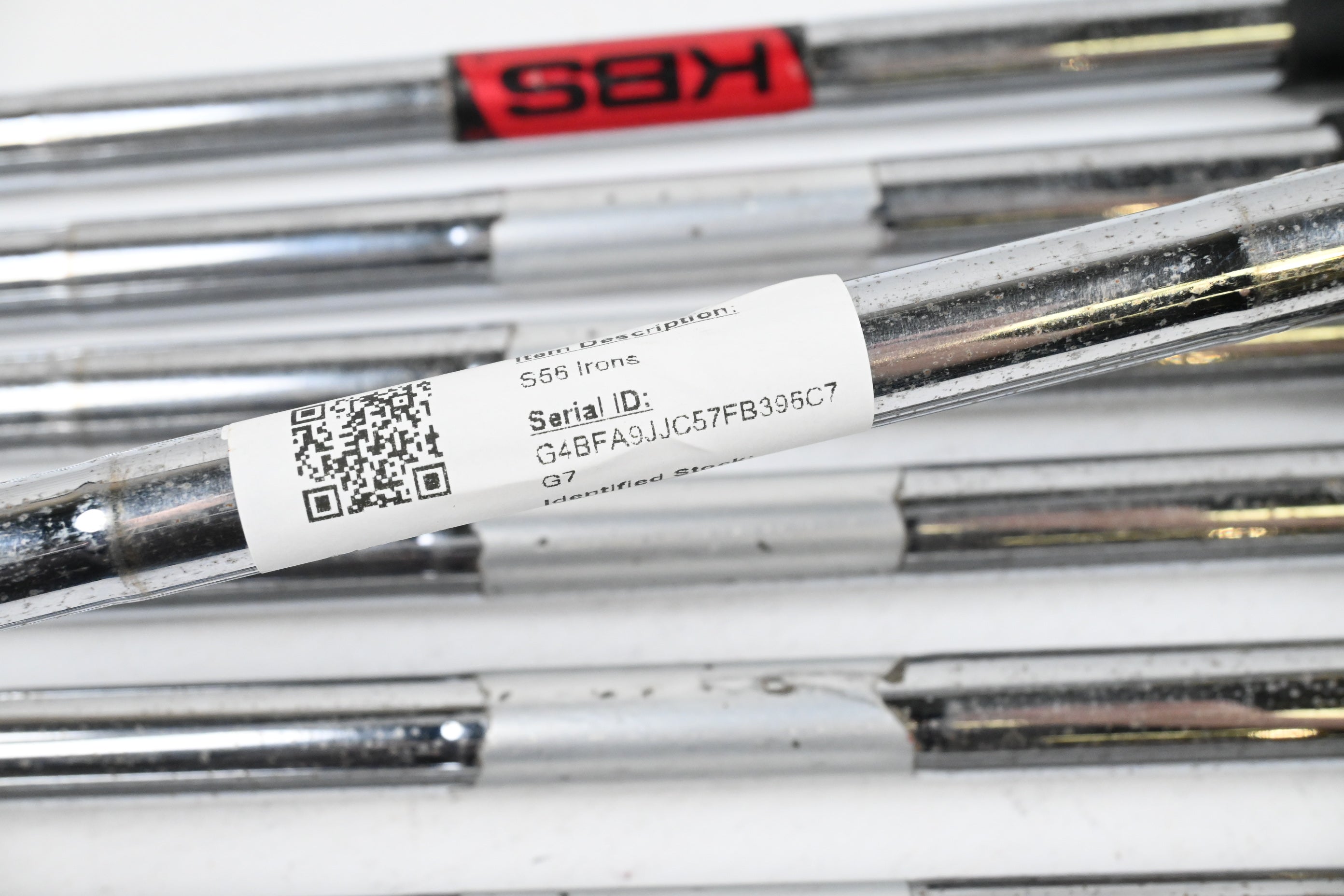 Ping S56 Irons / Yellow Dot / 4-PW / Stiff Flex KBS Tour 120 Shafts