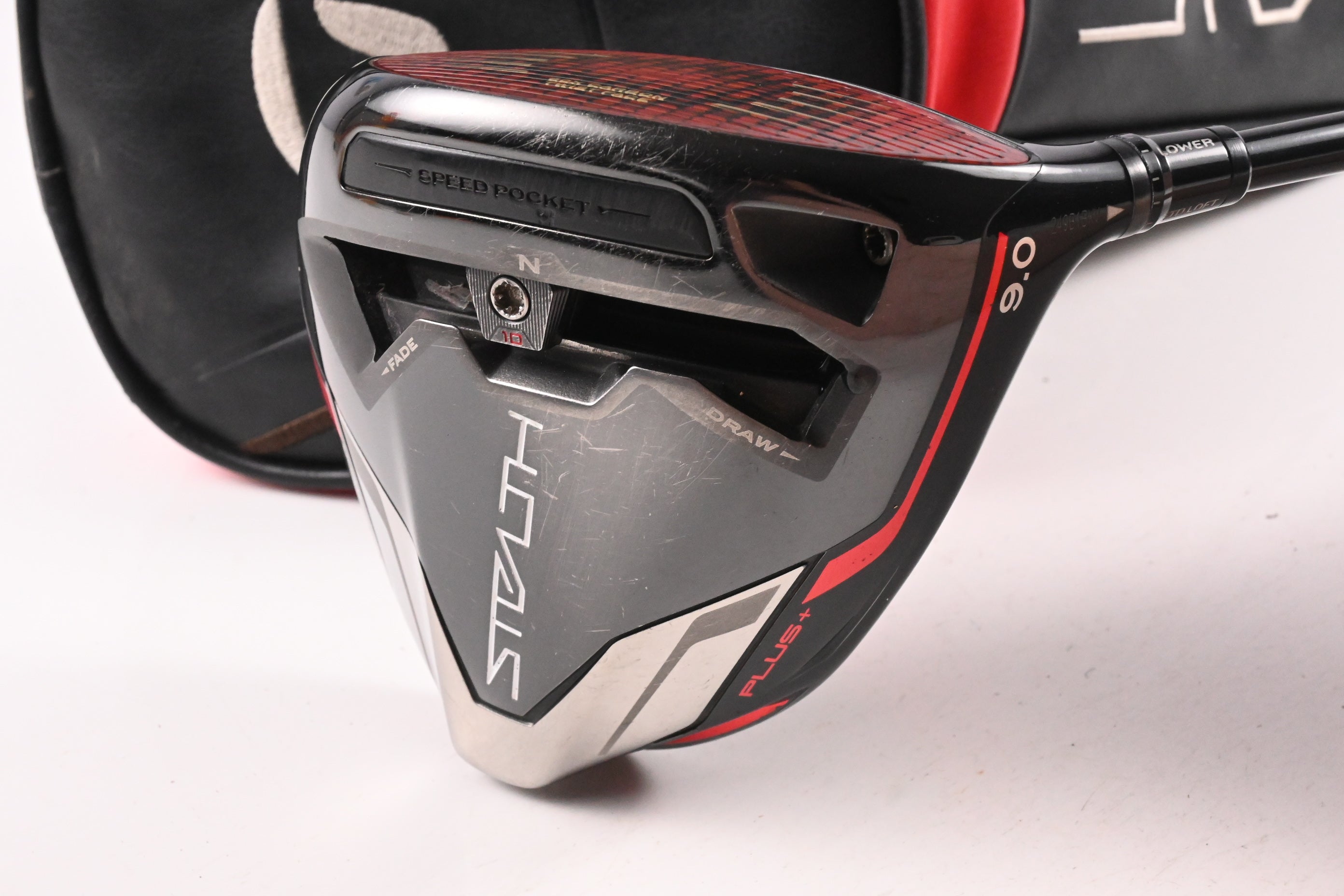 Taylormade Stealth Plus Driver / 9 Degree / Stiff Flex HZRDUS RDX Smoke Red 60
