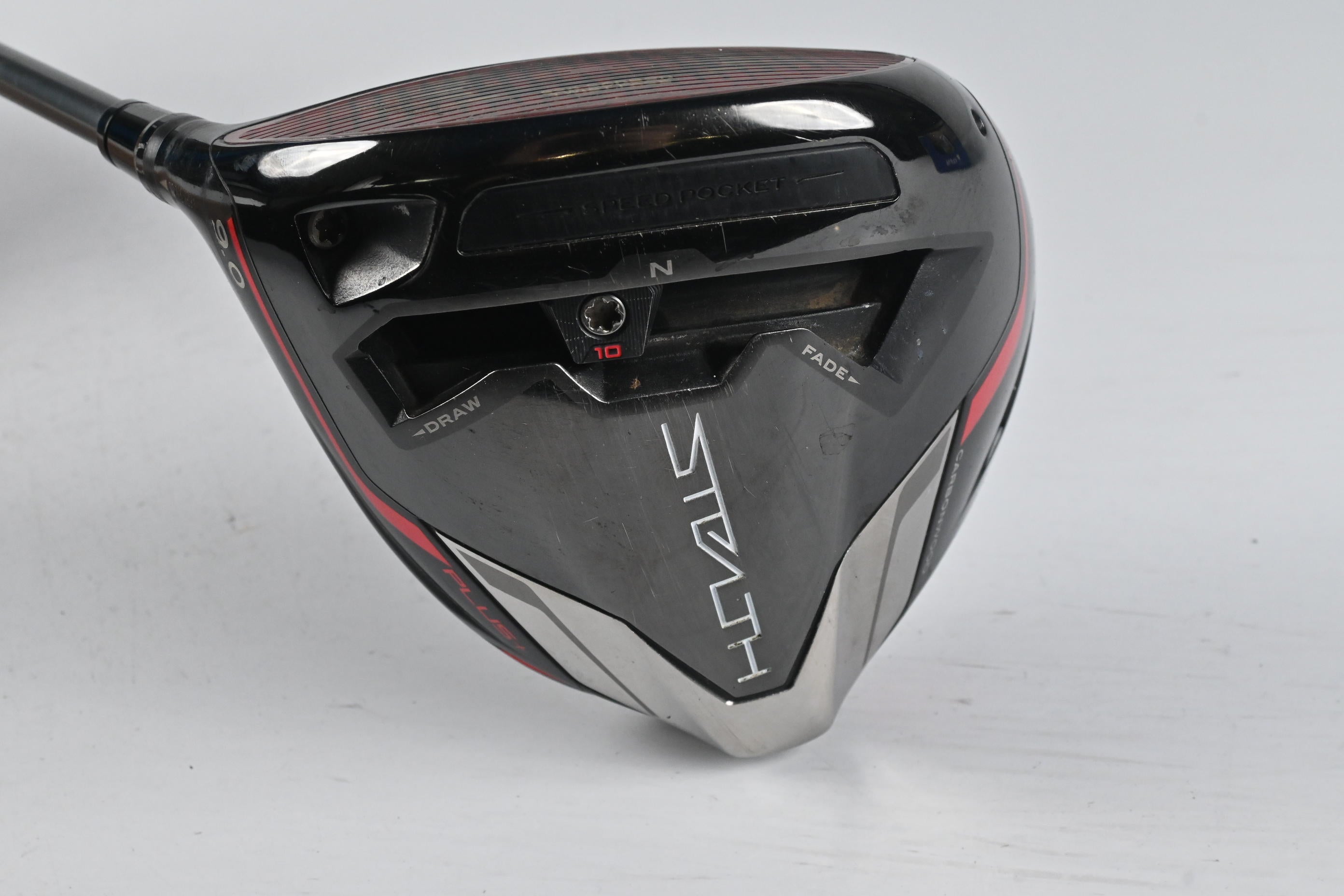Left Hand Taylormade Stealth Plus Driver / 9 Degree / X-Flex HZRDUS Smoke 70