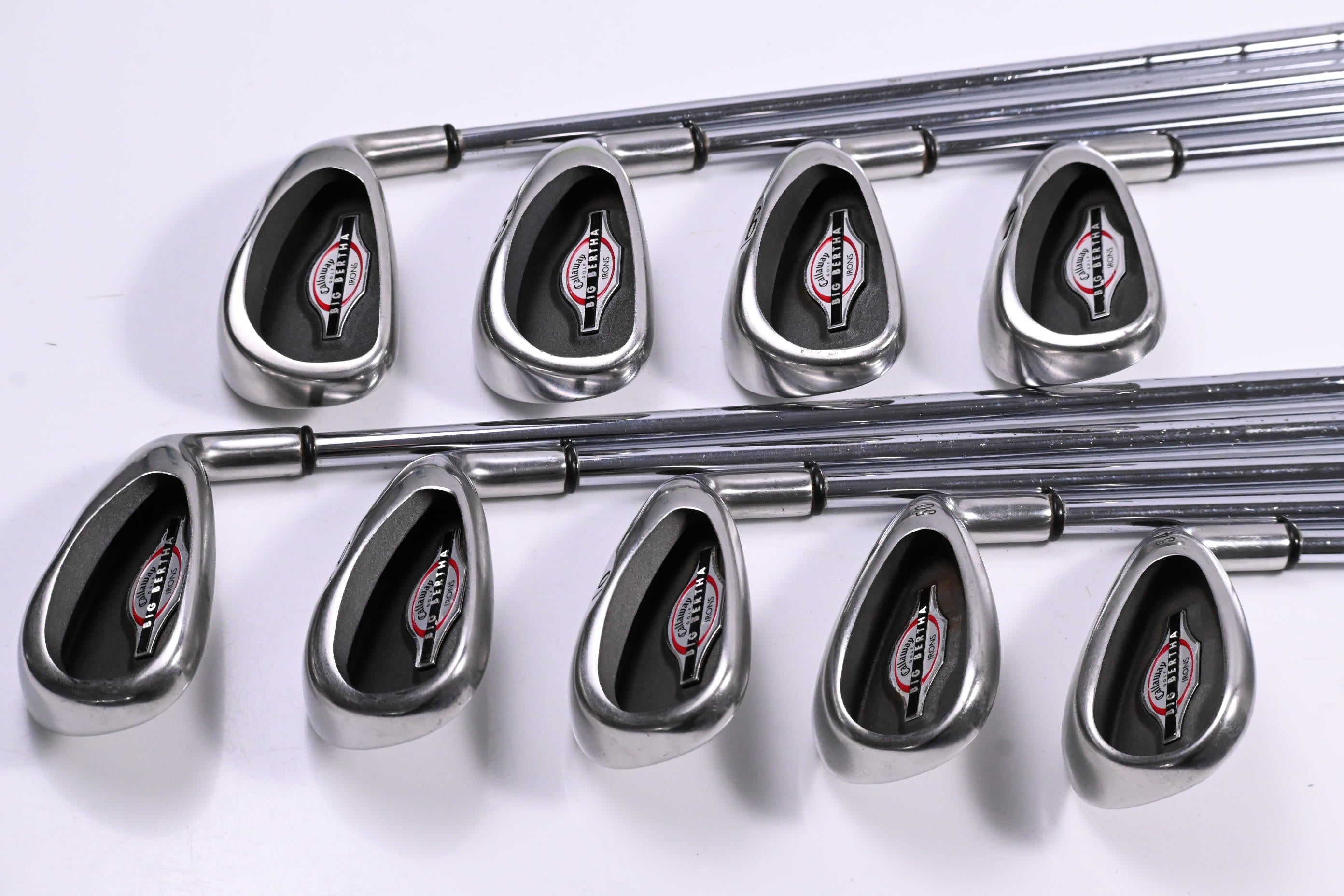 Callaway Big Bertha 2002 Irons / 4-PW+GW+SW / Uniflex Callaway Steel Shafts