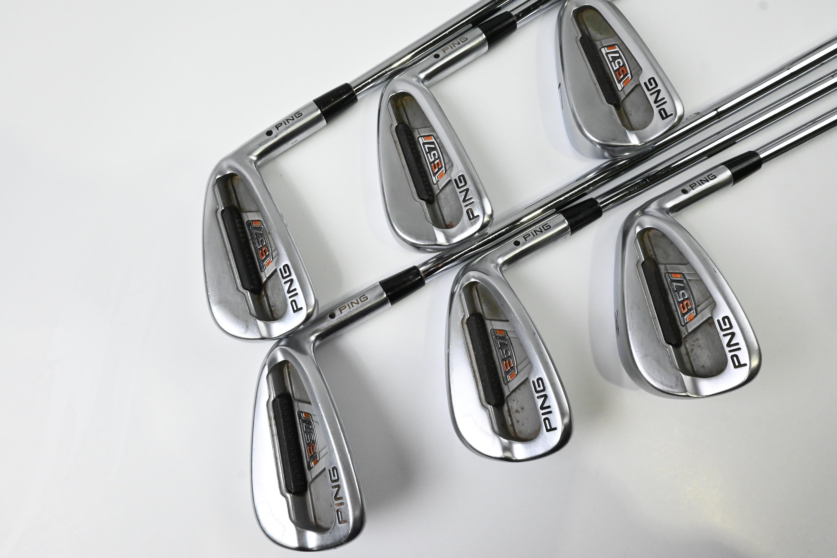 Ping S57 Irons / 5-PW / Black Dot / Stiff Flex Dynamic Gold S300 Shafts