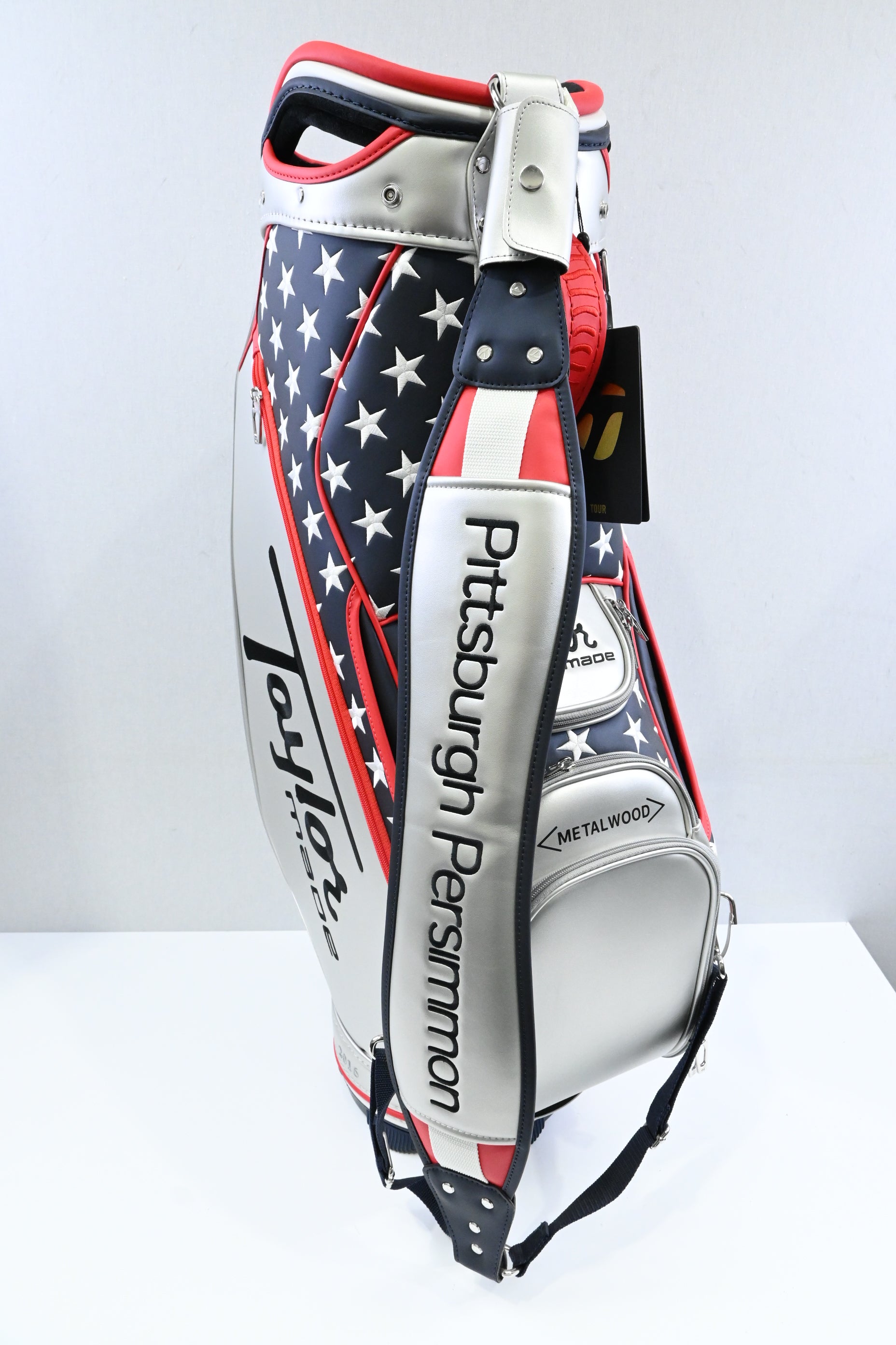 Taylormade Pittsburgh Persimmon Tour Bag / 6-Way / Silver, Navy, Red