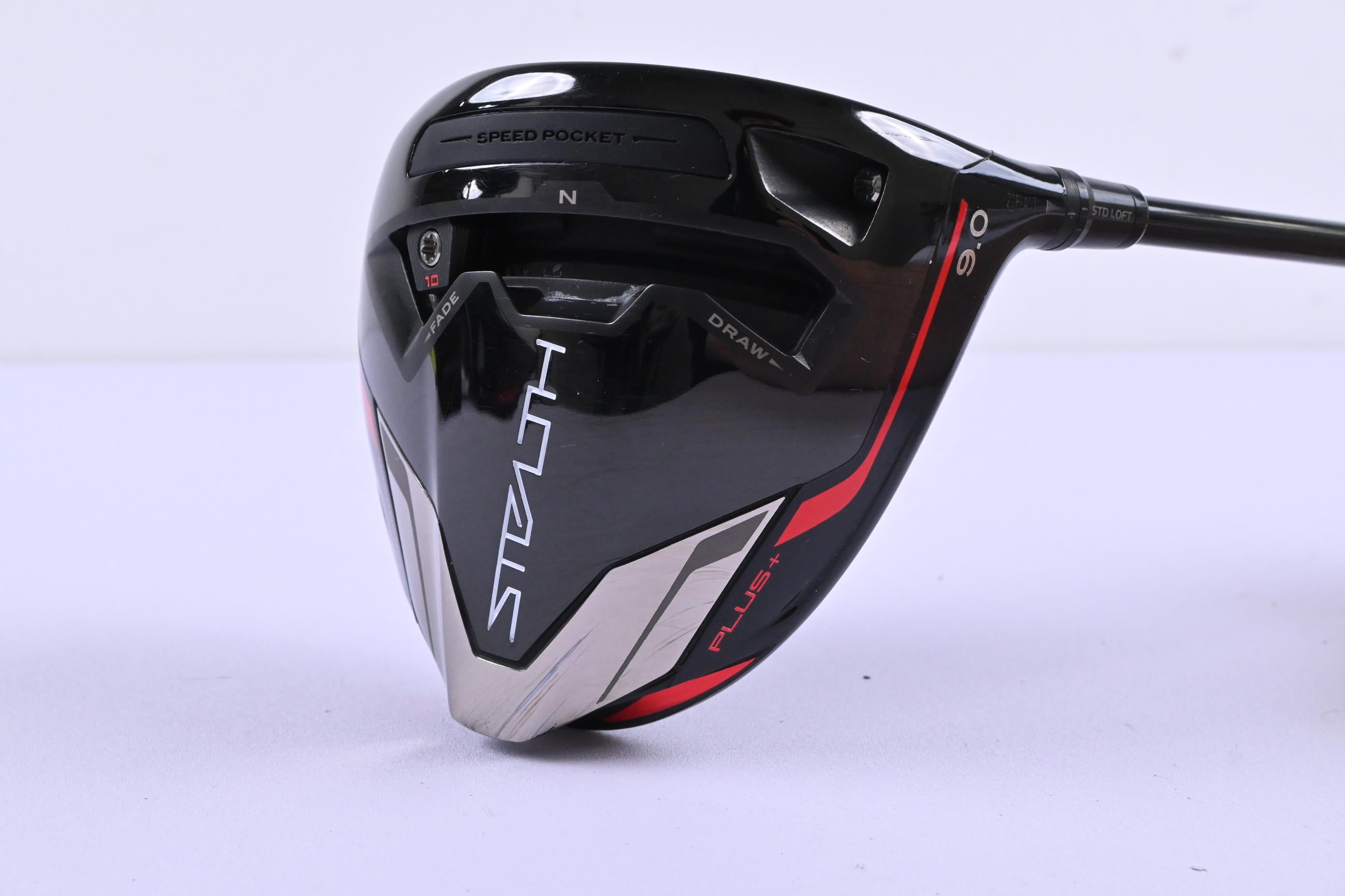 Taylormade Stealth Plus Driver / 9 Degree / Stiff Flex Hzrdus Smoke Red RDX 60
