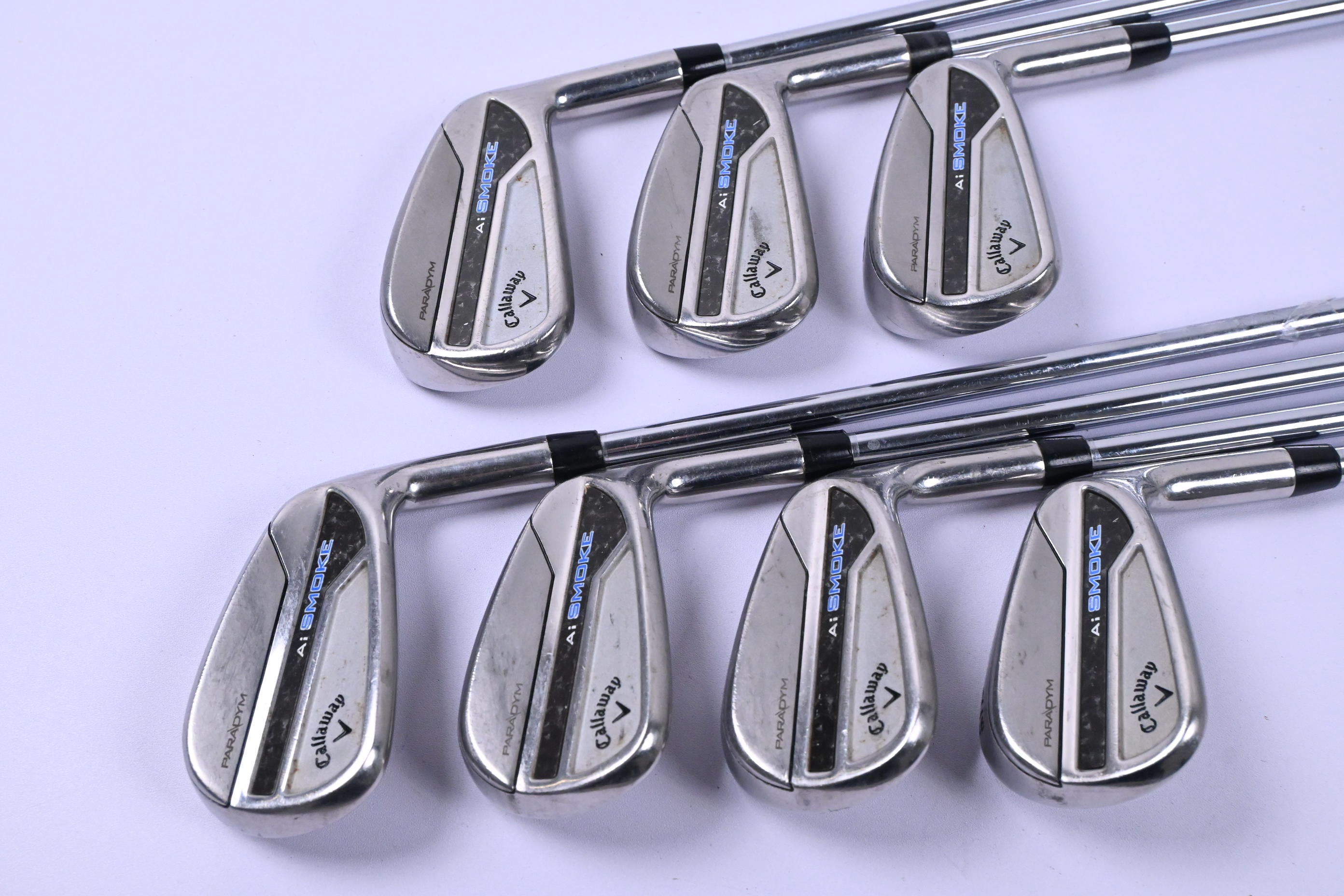 Callaway Paradym Ai Smoke Irons / 5-PW+GW / Regular Flex Elevate MPH 95 Shafts