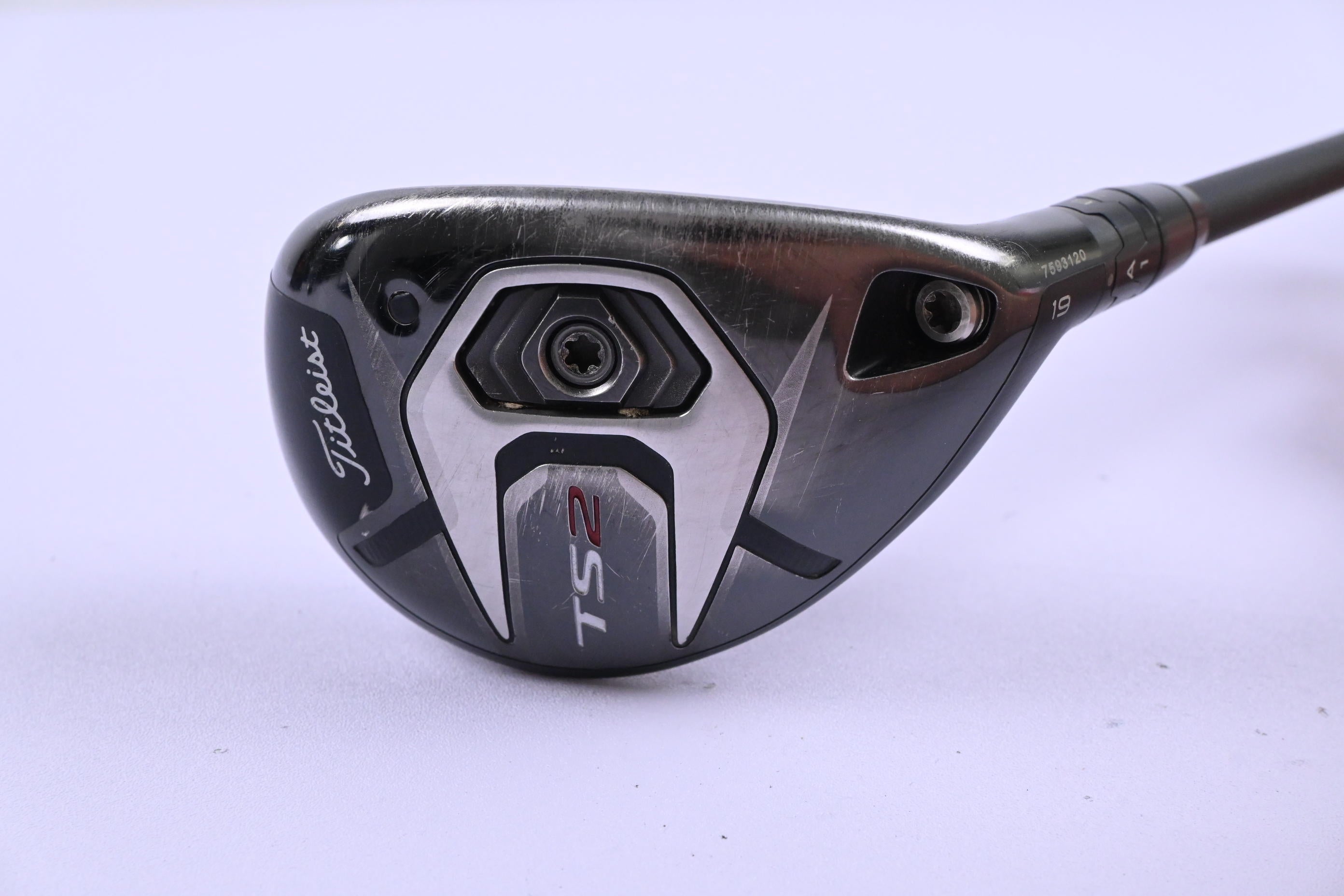 Titleist TS2 #3 Hybrid / 19 Degree / Stiff Flex HZRDUS Gen5 Black 80 Shaft