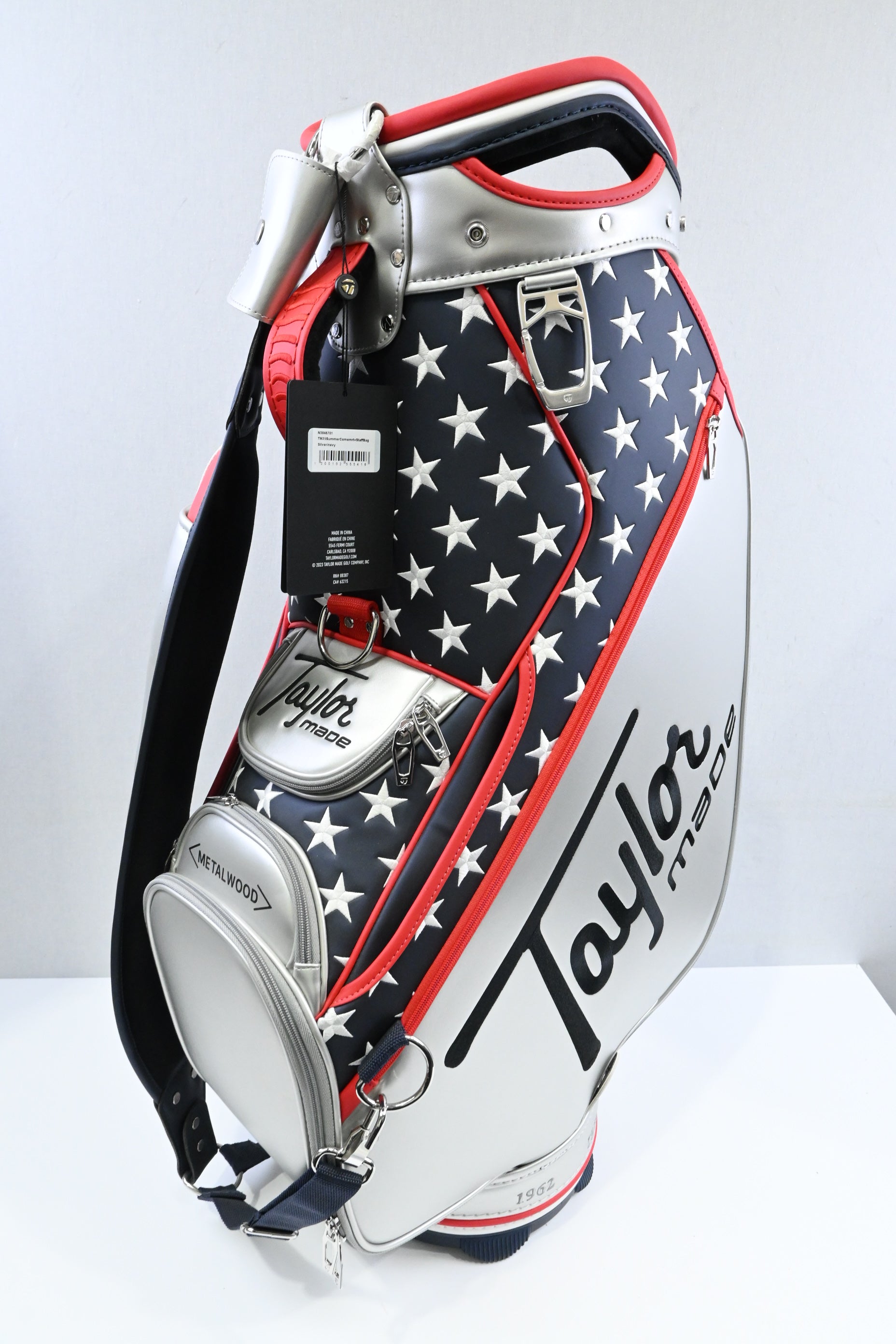 Taylormade Pittsburgh Persimmon Tour Bag / 6-Way / Silver, Navy, Red