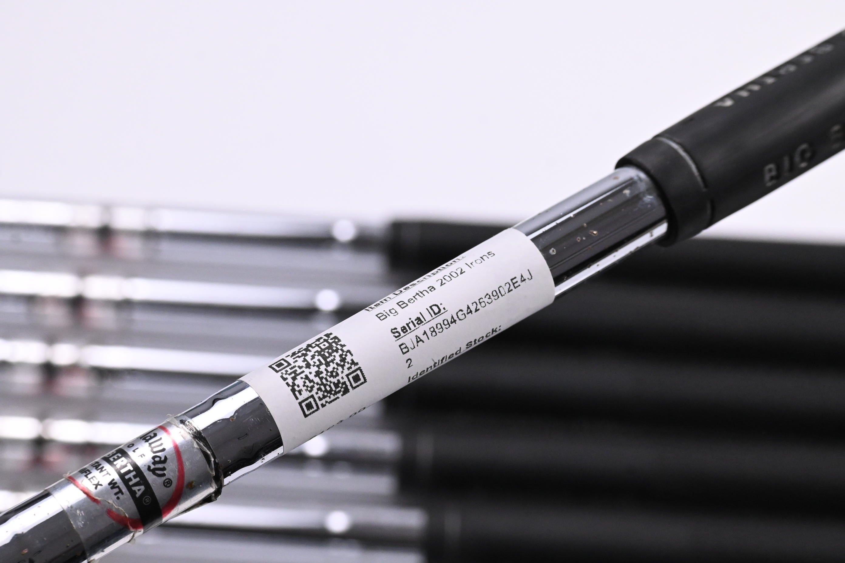 Callaway Big Bertha 2002 Irons / 4-PW+GW+SW / Uniflex Callaway Steel Shafts