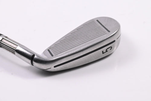 Left Hand TaylorMade M4 #5 Iron / 21.5 Degree / Senior Flex Fujikura Atmos Red 5