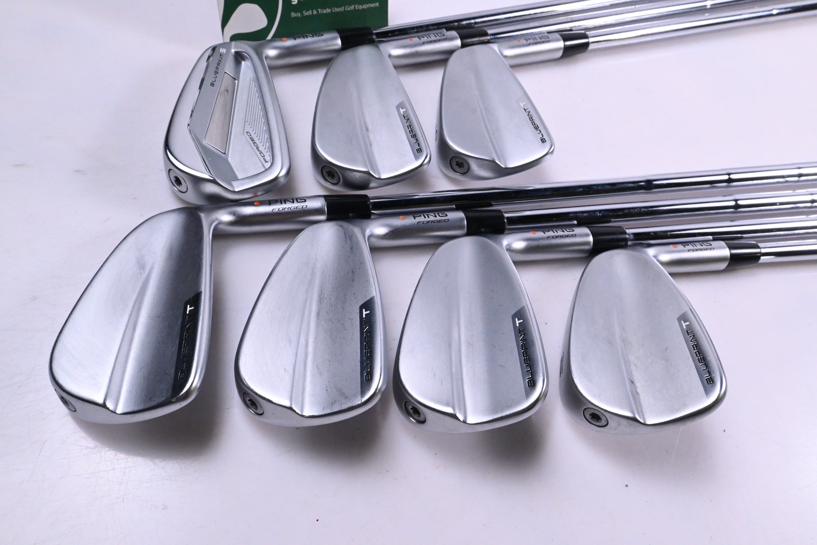Ping Blueprint T / Blueprint S Irons / 4-PW / Orange Dot / X-Flex Dynamic Gold X100