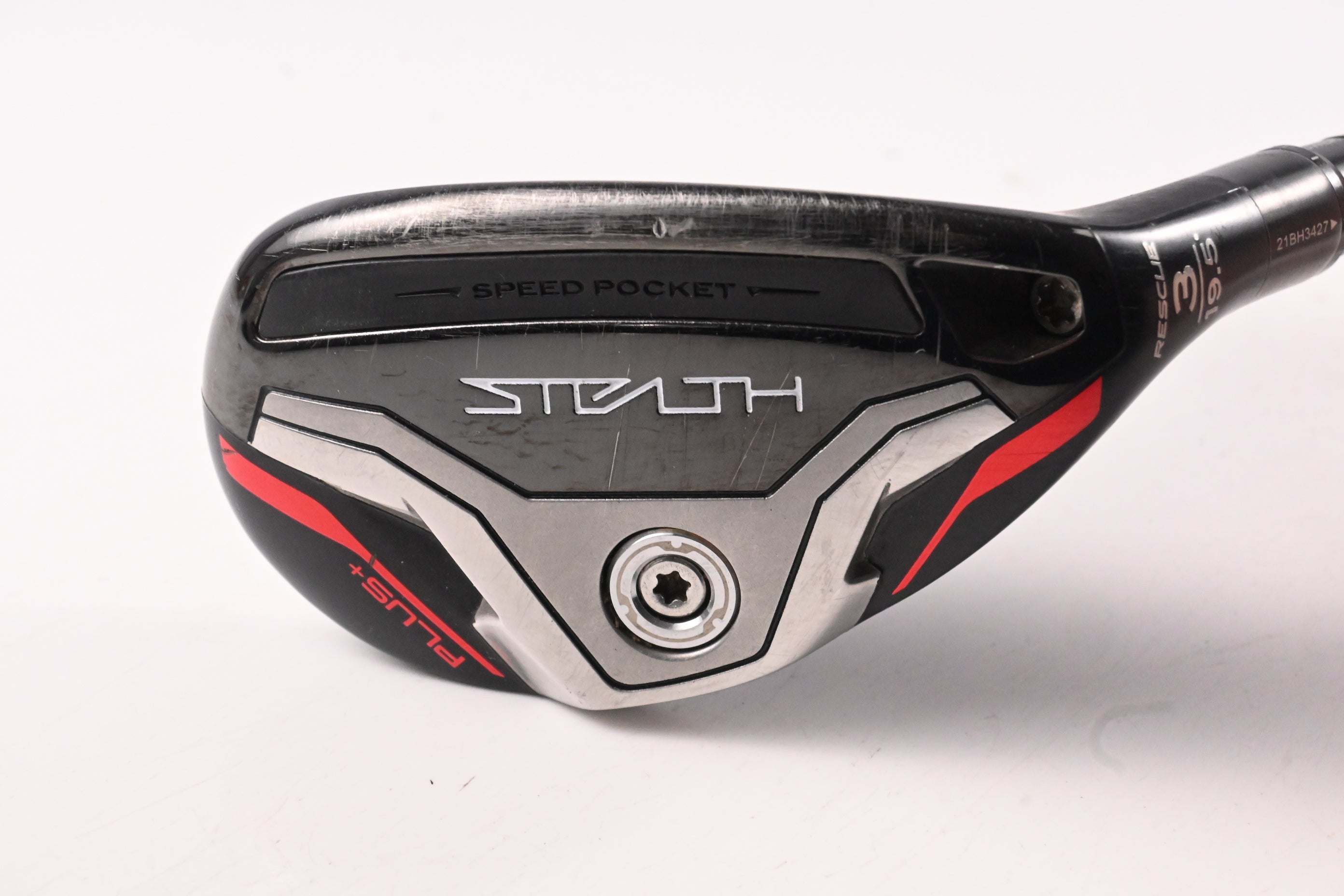 Taylormade Stealth Plus #3 Hybrid / 19.5 Degree / Stiff Flex HZRDUS Black Gen 4