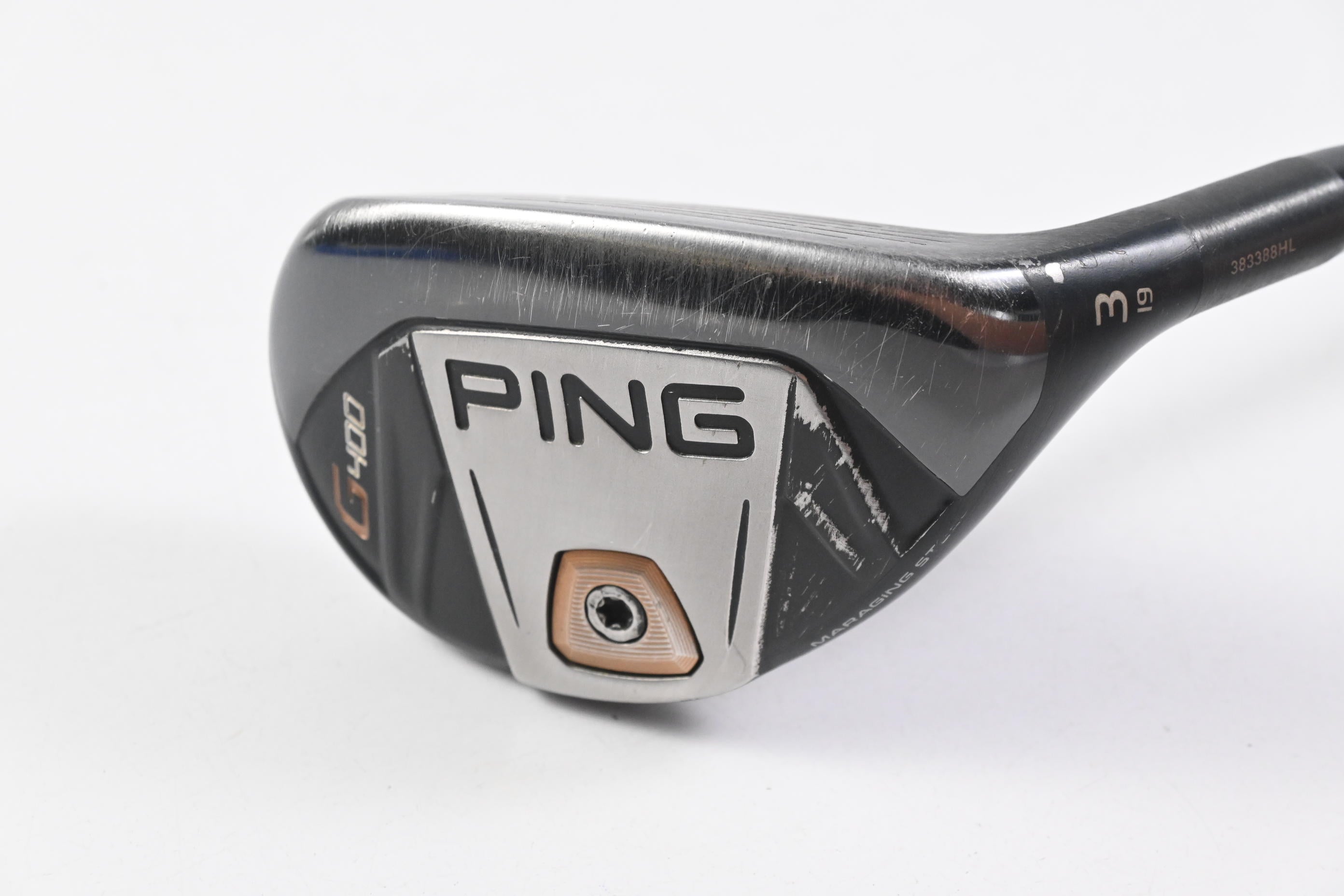 Ping G400 #3 Hybrid / 19 Degree / Stiff Flex KBS Prototype 85 Shaft