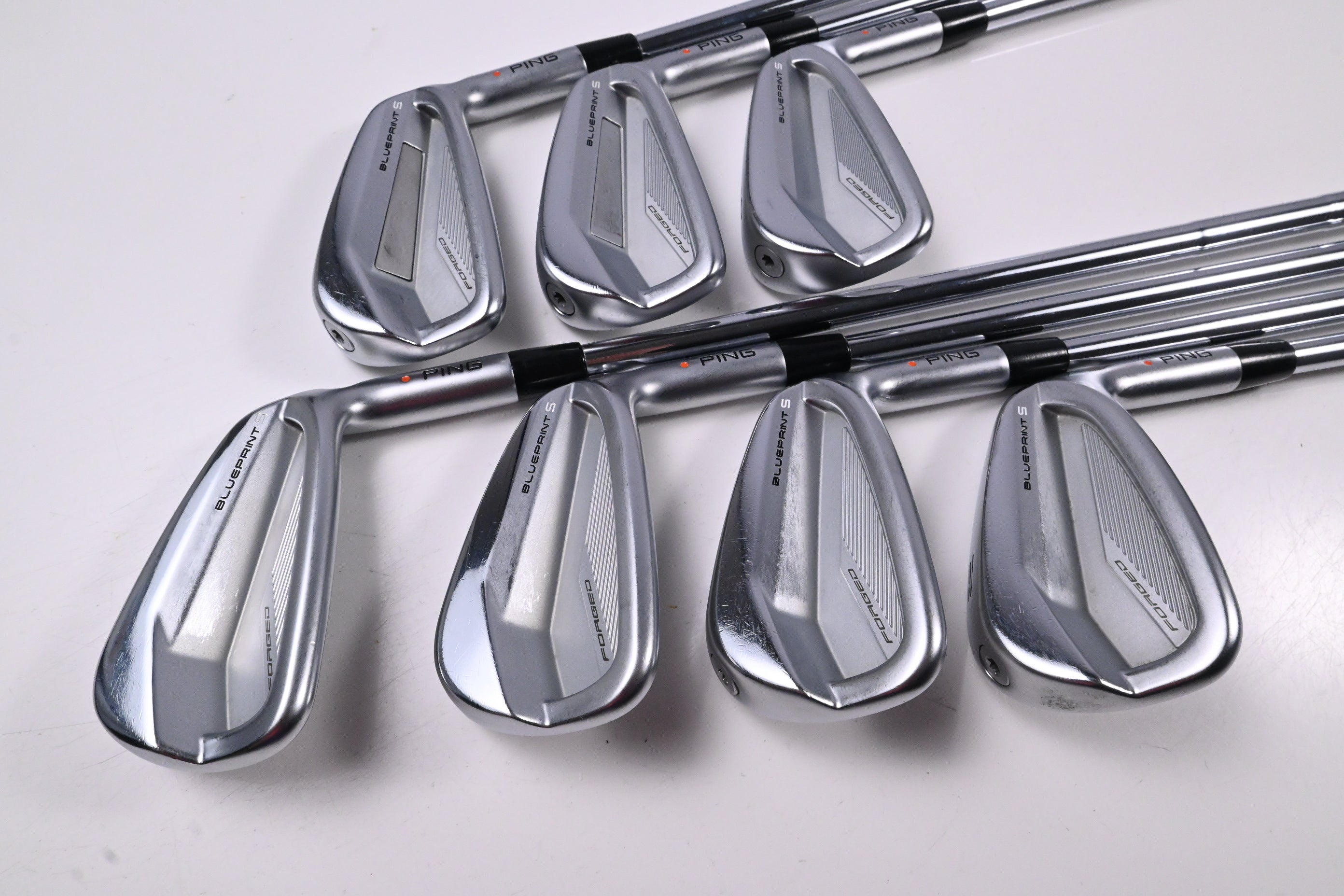 Ping Blueprint S Irons / 4-PW / Orange Dot / Stiff Flex Dynamic Gold 120 S300 Shafts