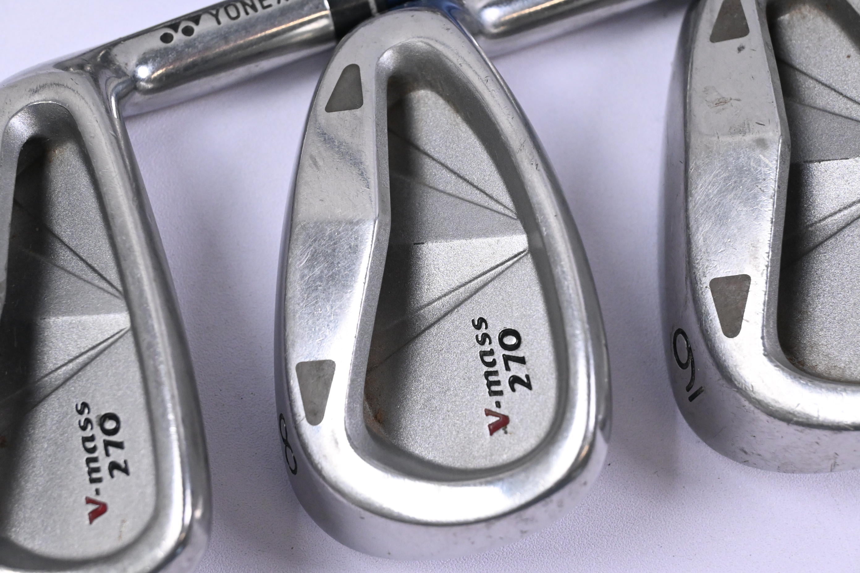 Yonex V-Mass 270 Irons / 3-PW+SW / Regular Flex Yonex Ultimum Ti 50 Shafts