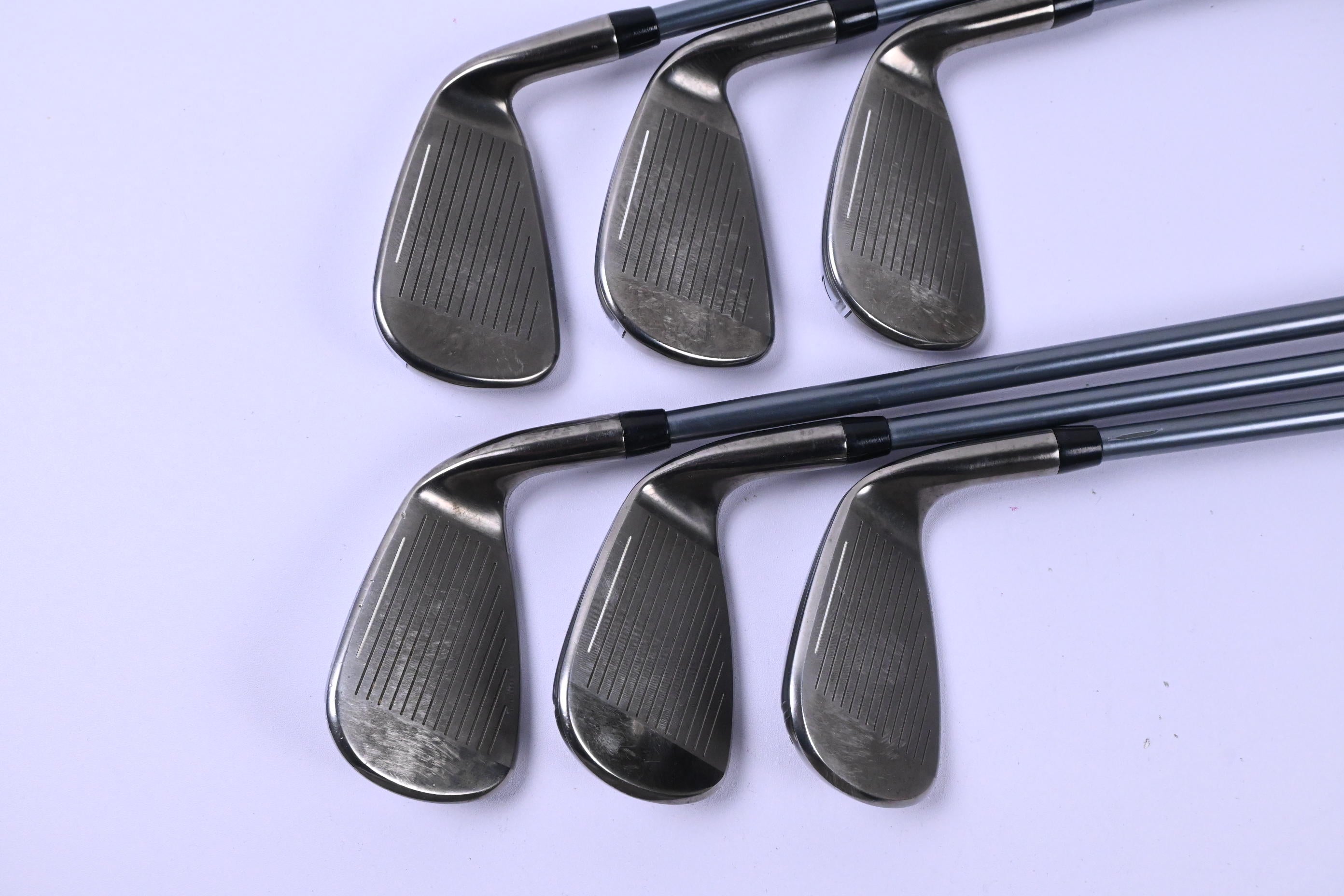 Left Hand Cobra King F6 Irons / 5-PW / Regular Flex OZIK MFS Q4 Red Tie 65