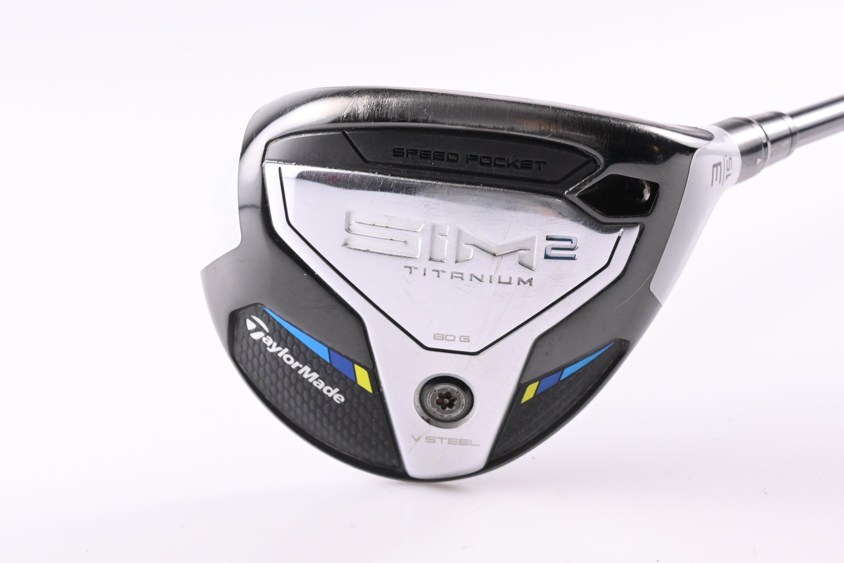 Taylormade SIM2 Ti #3 Wood / 15 Degree / Stiff Flex Tensei AV Blue 65 Shaft