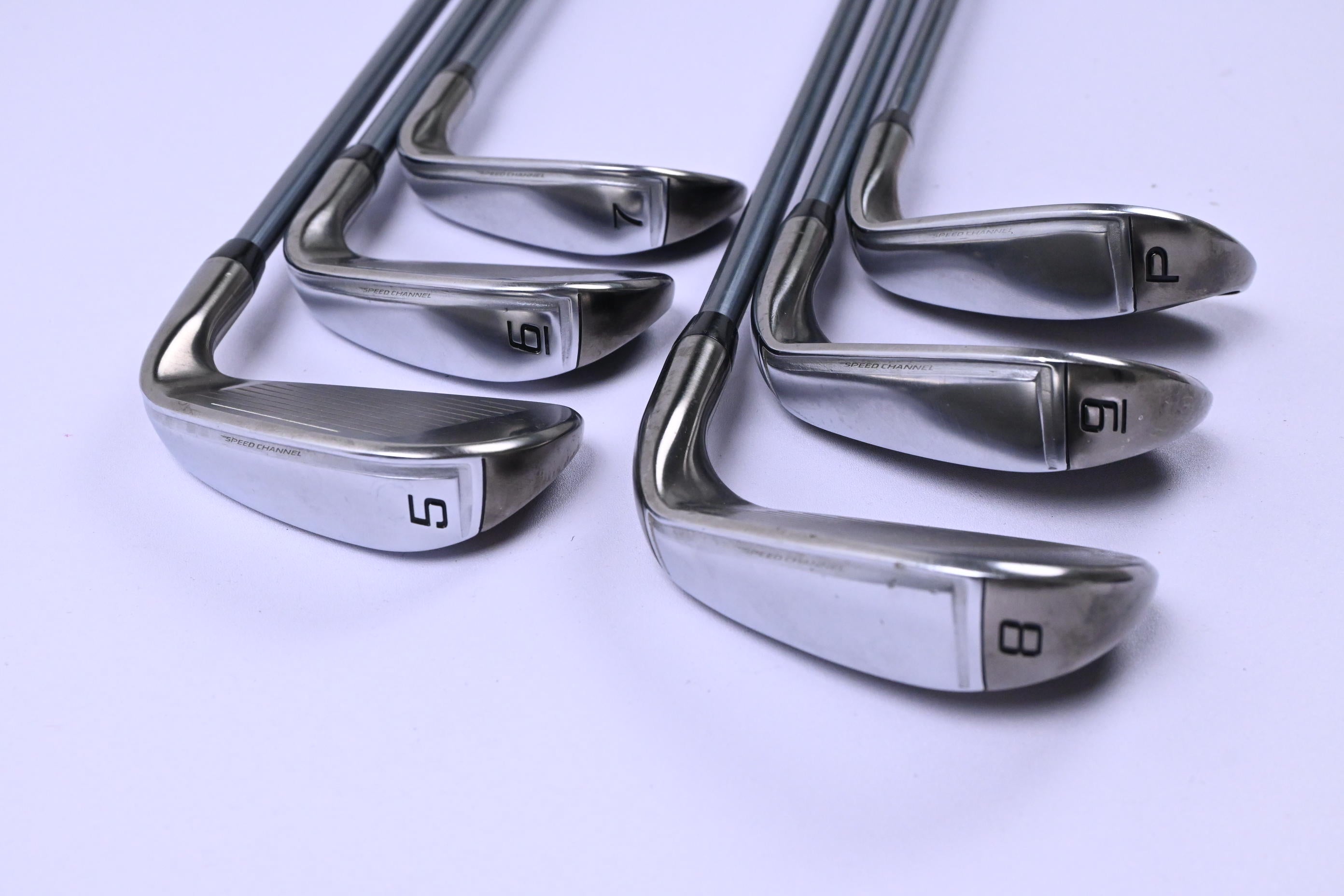 Left Hand Cobra King F6 Irons / 5-PW / Regular Flex OZIK MFS Q4 Red Tie 65