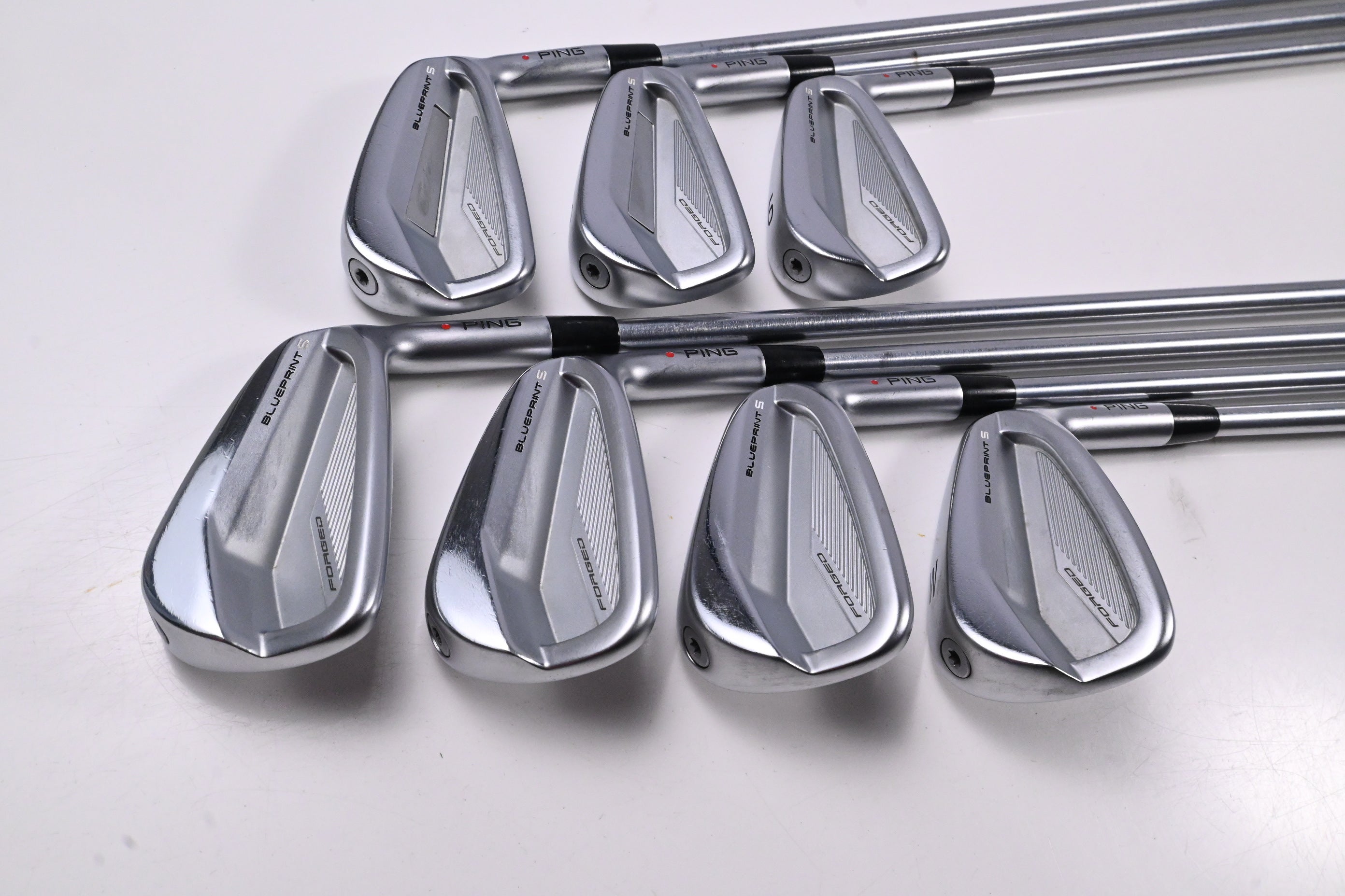 Ping Blueprint S Irons / 4-PW / Red Dot / X-Flex Project X LZ 125 Shafts