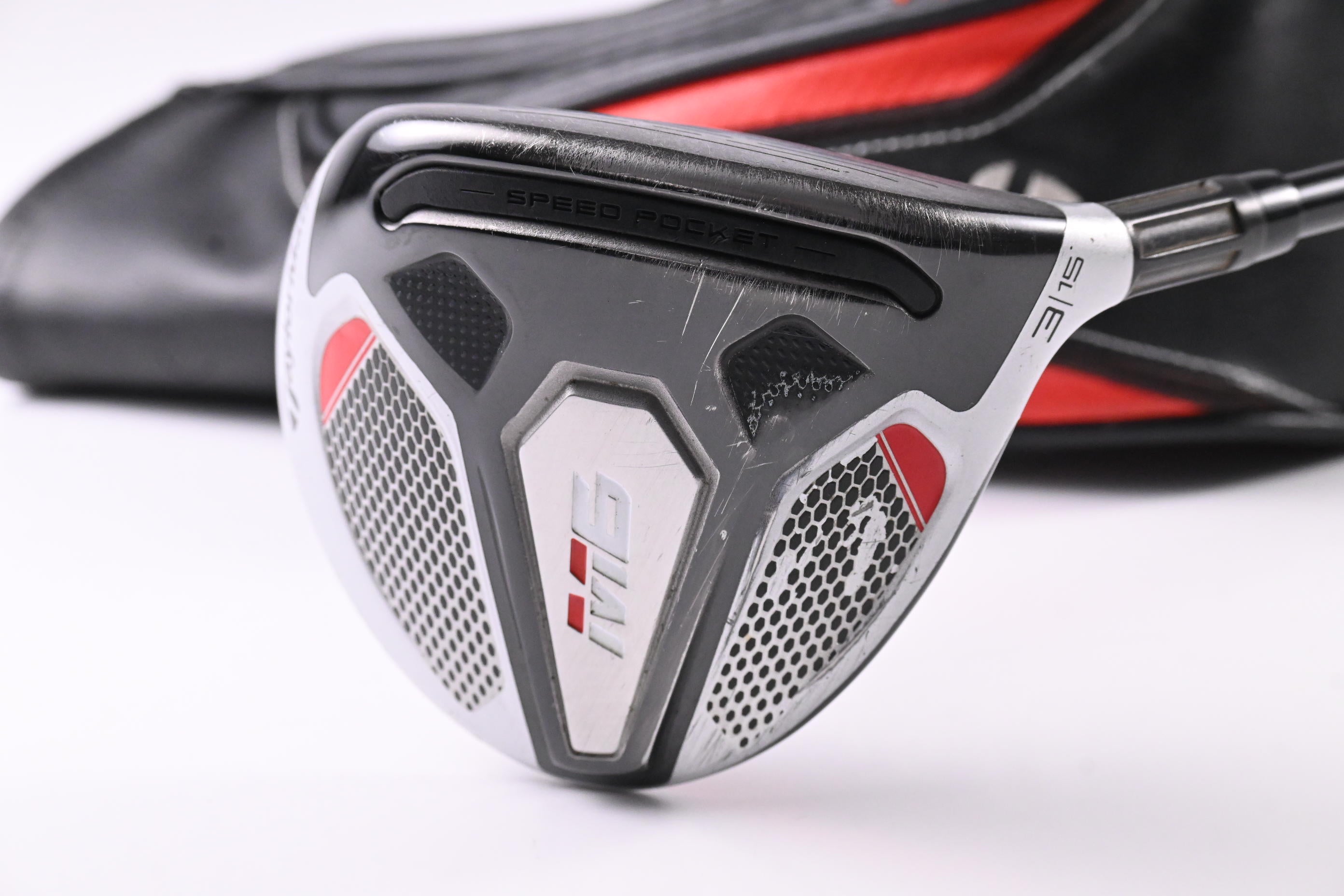 Taylormade M6 #3 Wood / 15 Degree / Stiff Flex Fujikura Atmos Orange 6 Shaft