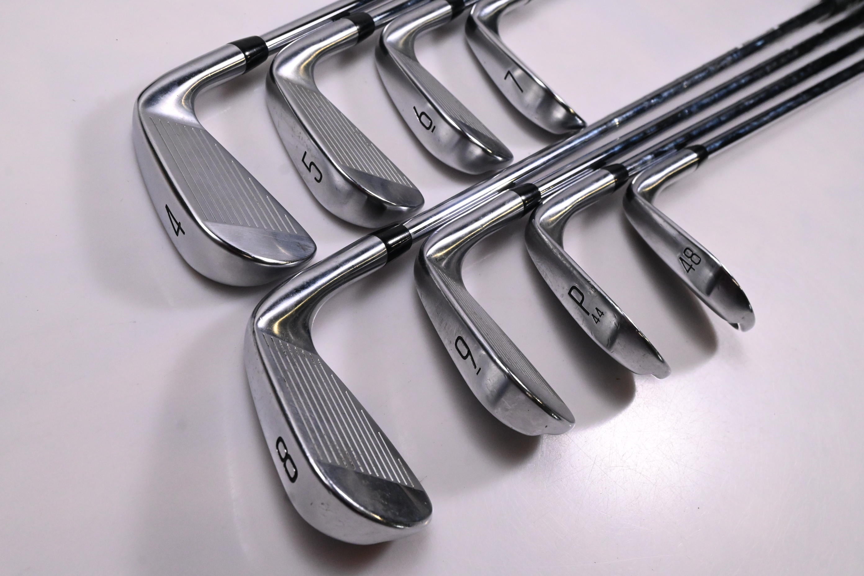 Left Hand Titleist T150 2023 Irons / 4-PW+48° / Stiff Flex True Temper AMT White