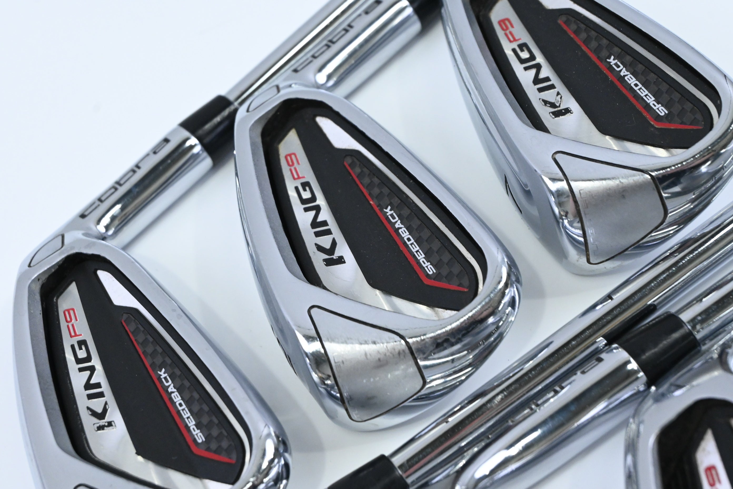 Cobra King F9 Irons / 5-PW+SW / Regular Flex KBS Tour 90 Shafts