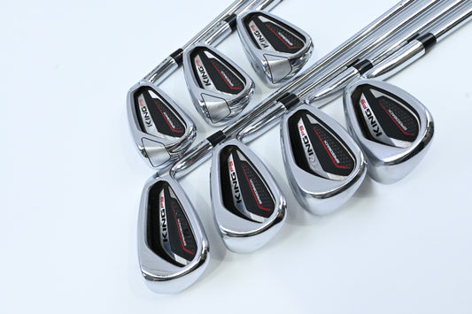 Cobra King F9 Irons / 5-PW+SW / Regular Flex KBS Tour 90 Shafts