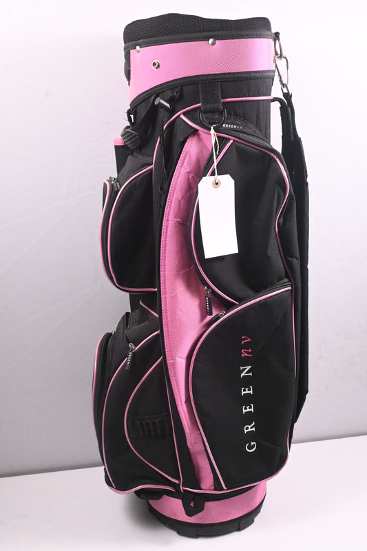 Green NV Cart Bag / 14-Way Divider / Black, Pink