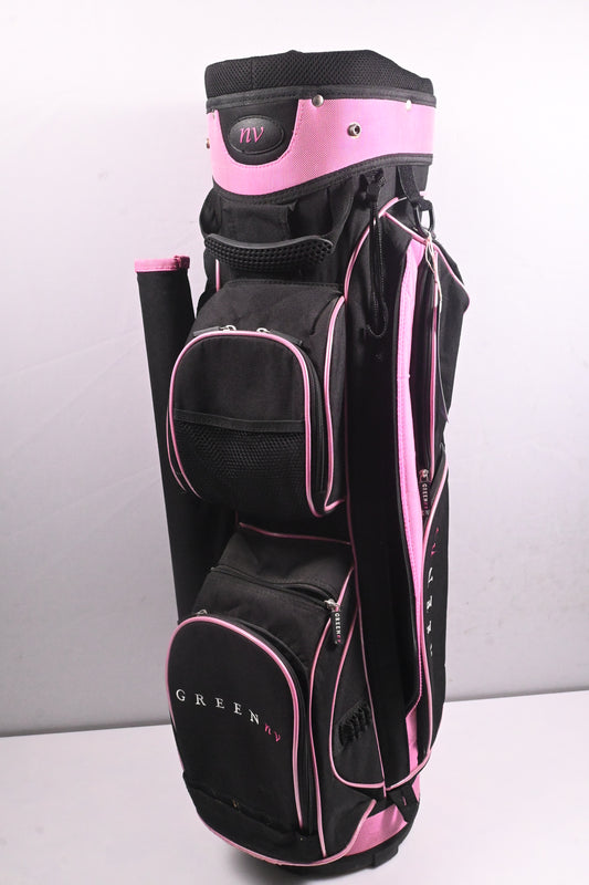 Green NV Cart Bag / 14-Way Divider / Black, Pink