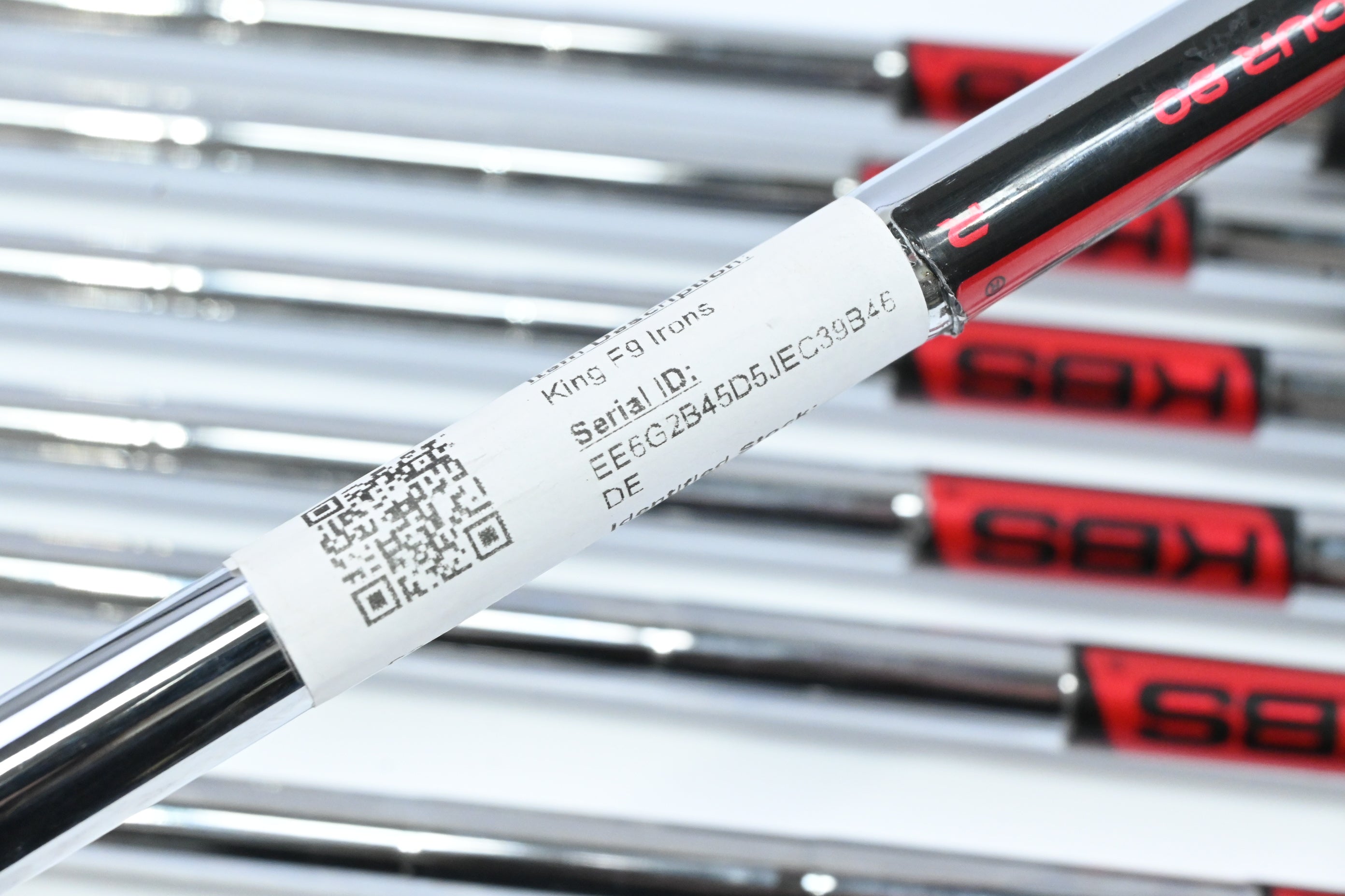 Cobra King F9 Irons / 5-PW+SW / Regular Flex KBS Tour 90 Shafts