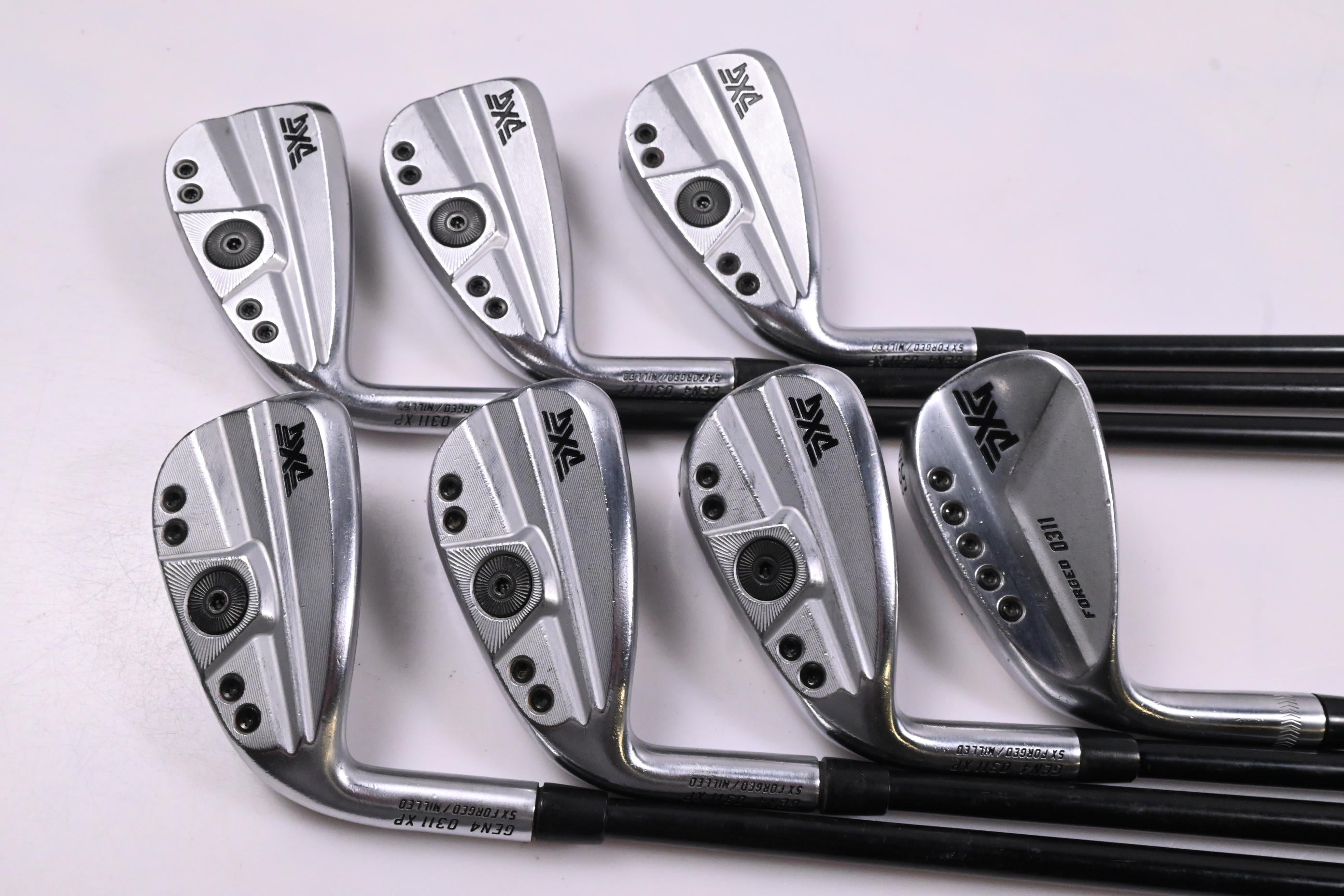 Left Hand PXG 0311 XP Gen4 Irons / 6-PW+GW+SW / Senior Flex Cypher 50 Shafts