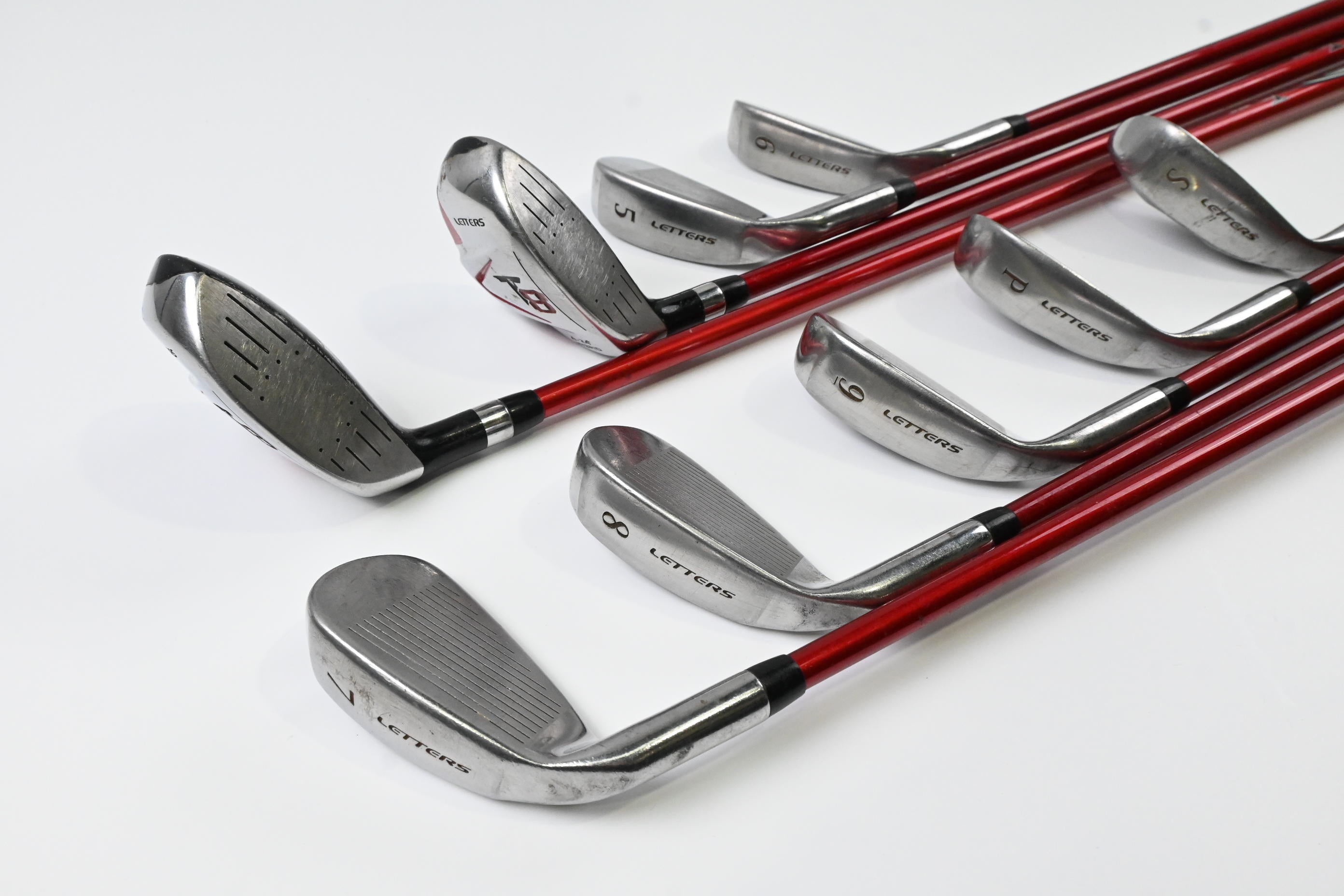 John Letters T8 Irons / 3H-4HY+5-PW+SW / Uniflex John Letters T8 Shafts
