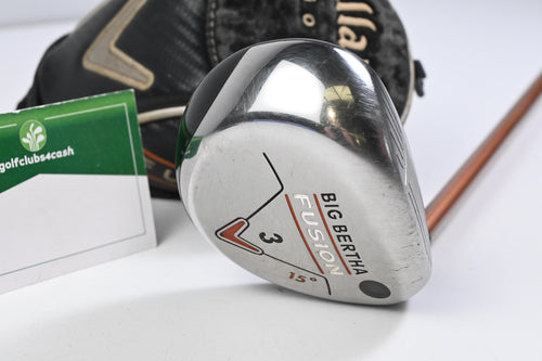 Ladies Callaway Big Bertha Fusion #3 Wood / 15 Degree / Ladies Flex Aldila NVS