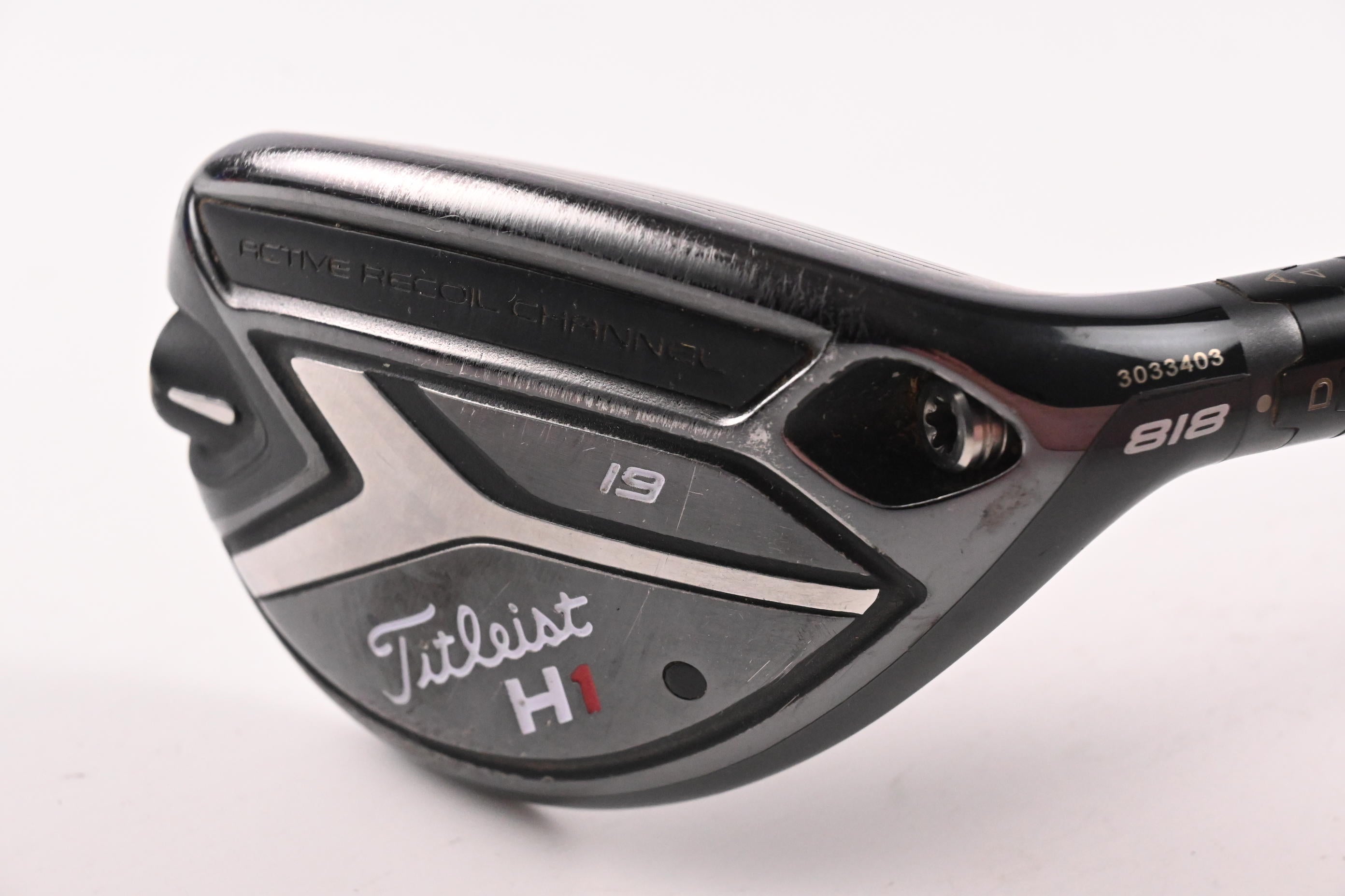 Titleist 818 H1 #3 Hybrid / 19 Degree / Stiff Flex Aldila Rogue MAX 75 Shaft