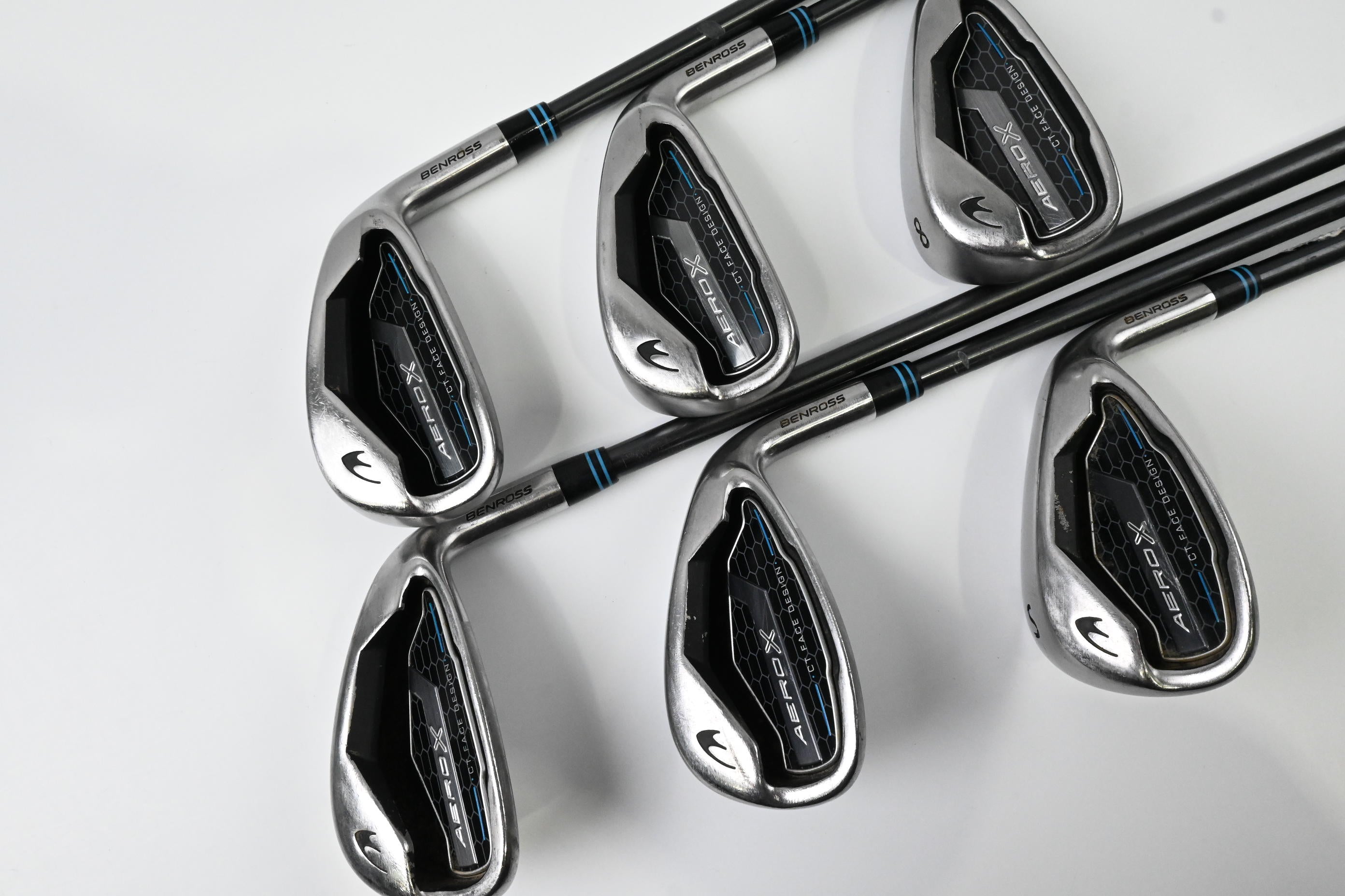 Benross Aero X Irons / 6-PW+SW / Senior Flex Fujikura Vista Pro 50i Shafts