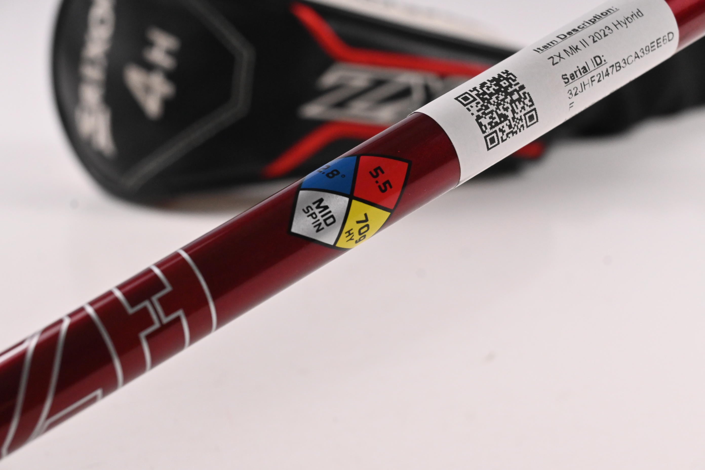Left Hand Srixon ZX Mk II 2023 #4 Hybrid / 22 Degree / Regular Flex HZRDUS RDX
