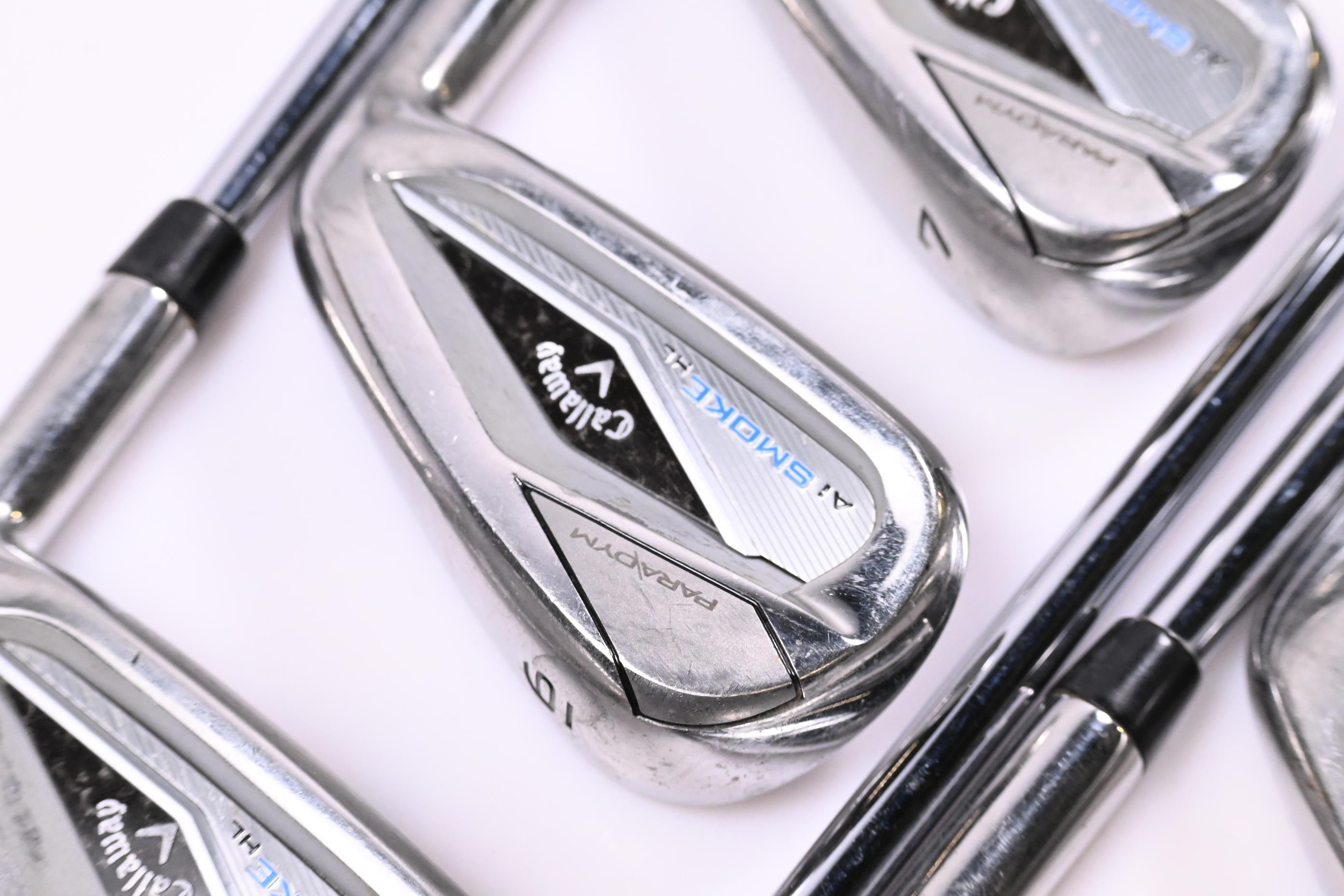 Callaway Paradym Ai Smoke HL Irons / 5-PW+GW / Stiff Flex Elevate MPH 95 Shafts