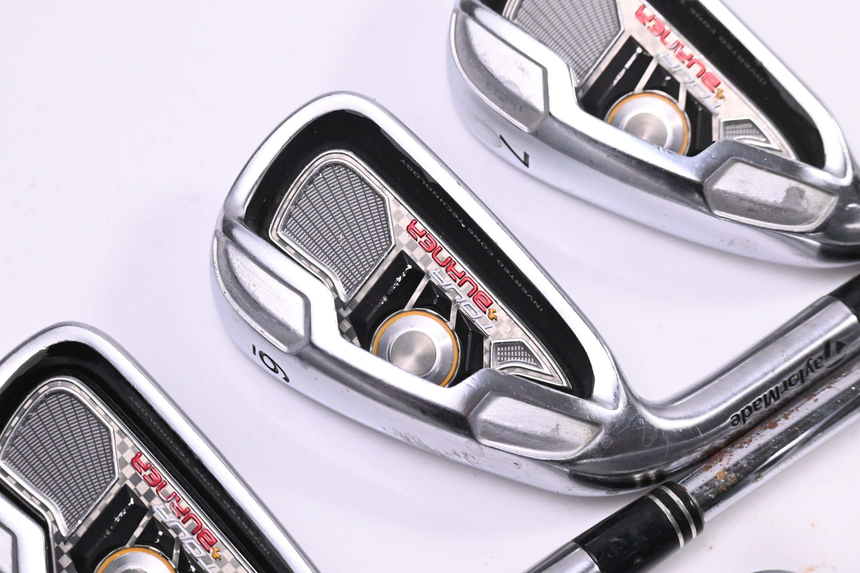 Left Hand Taylormade Tour Burner Irons / 5-PW-SW / Regular Flex Taylormade Shafts