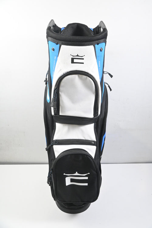 Cobra Signature Cart Bag / 14-Way Divider / Black, White & Blue