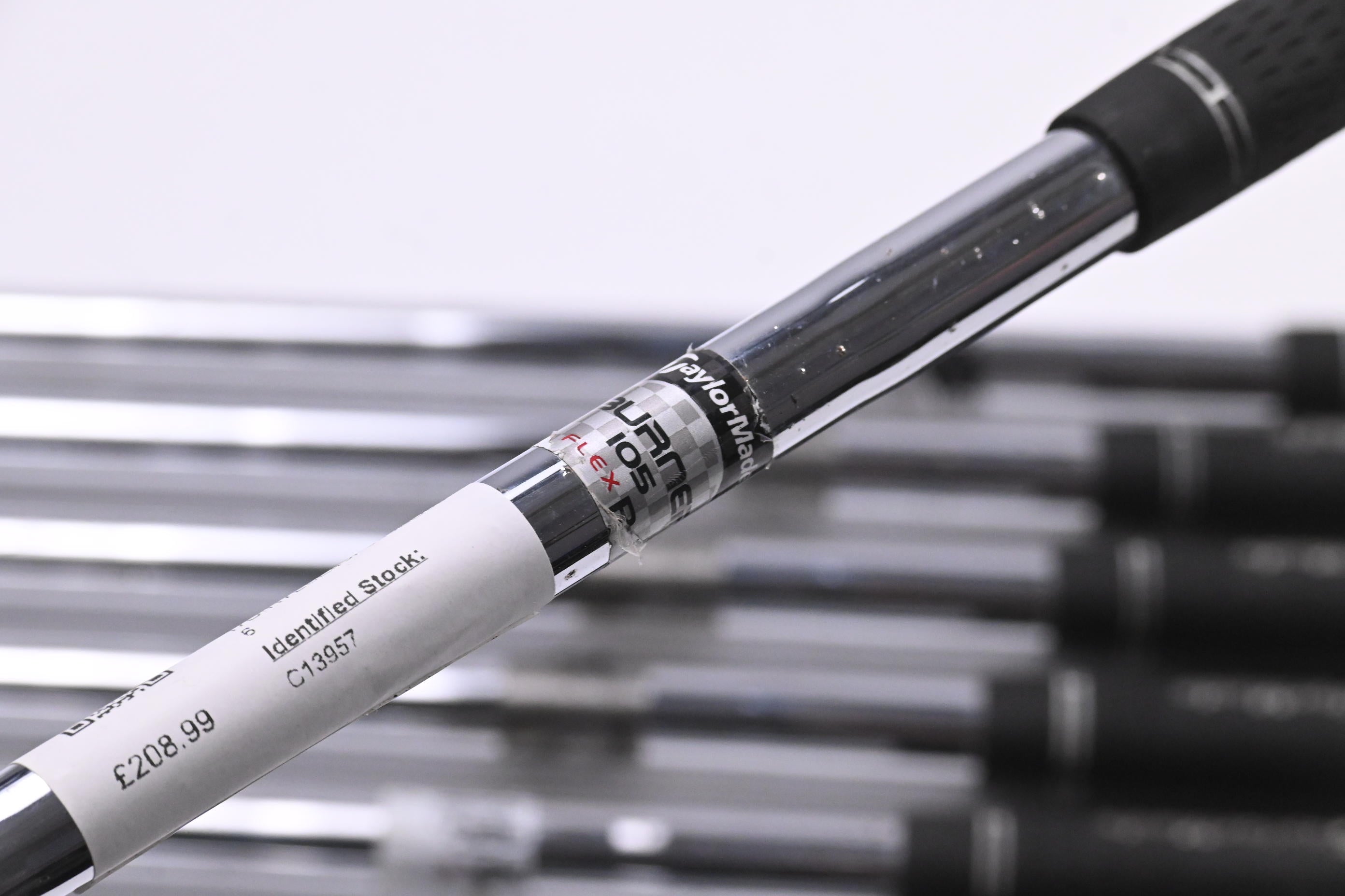 Left Hand Taylormade Tour Burner Irons / 5-PW-SW / Regular Flex Taylormade Shafts